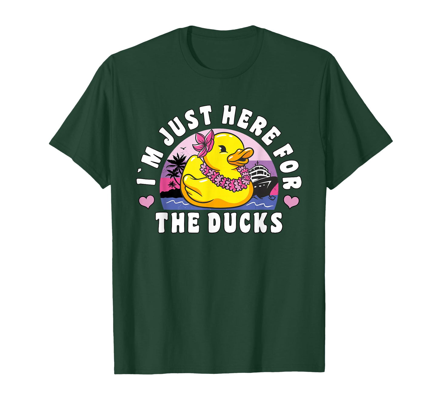 Funny Cruise Duck "I´m Just Here For The Ducks" Cruise T-Shirt