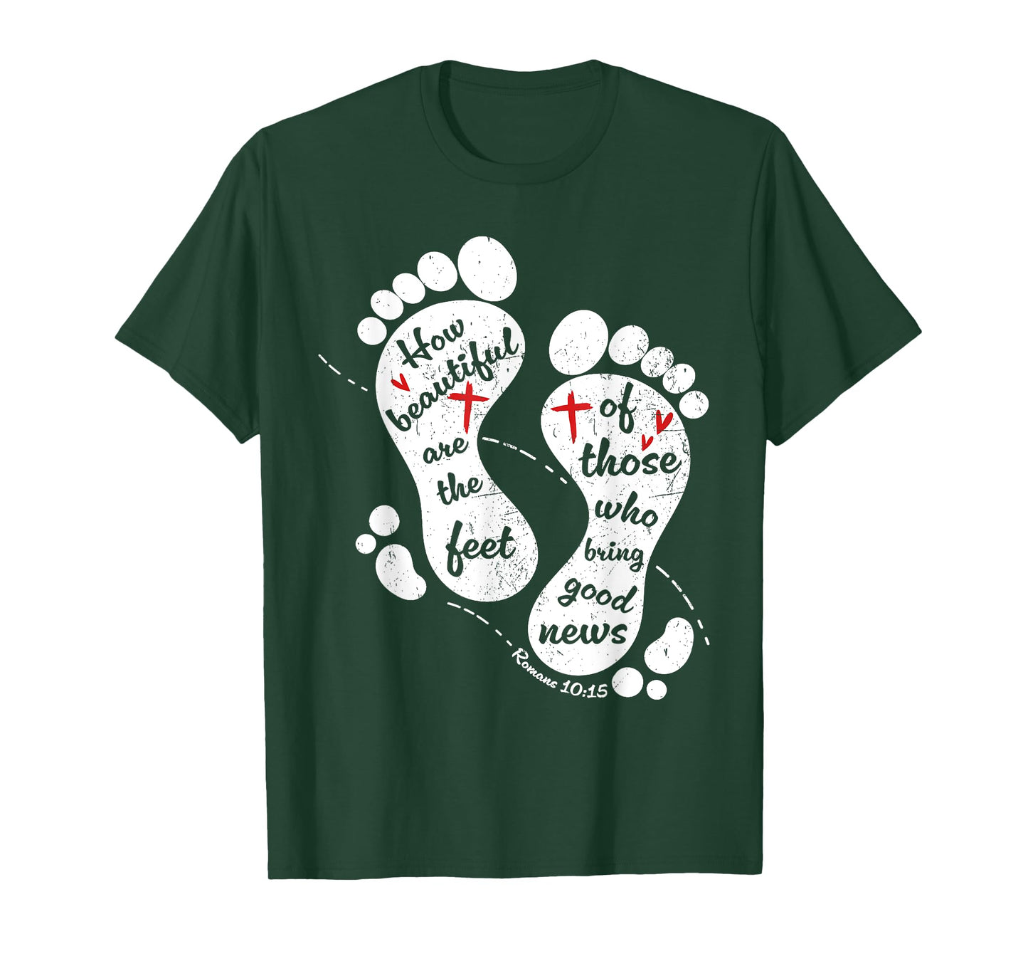 How Beautiful Are The Feet Bring Good News Women Men Jesus T-Shirt