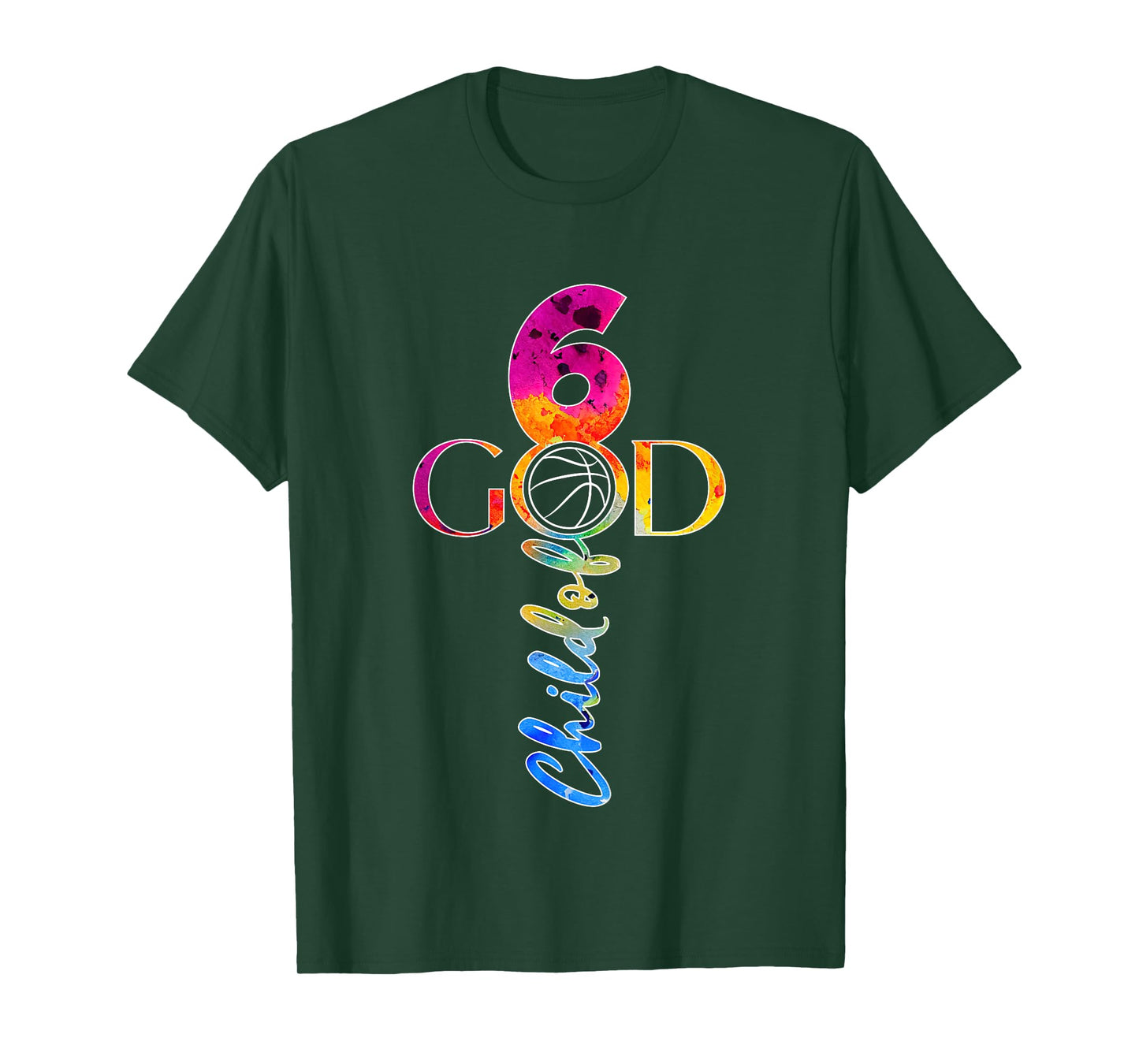 JESUS 6 YEARS CHILD OF GOD BASKETBALL 6TH BIRTHDAY T-Shirt