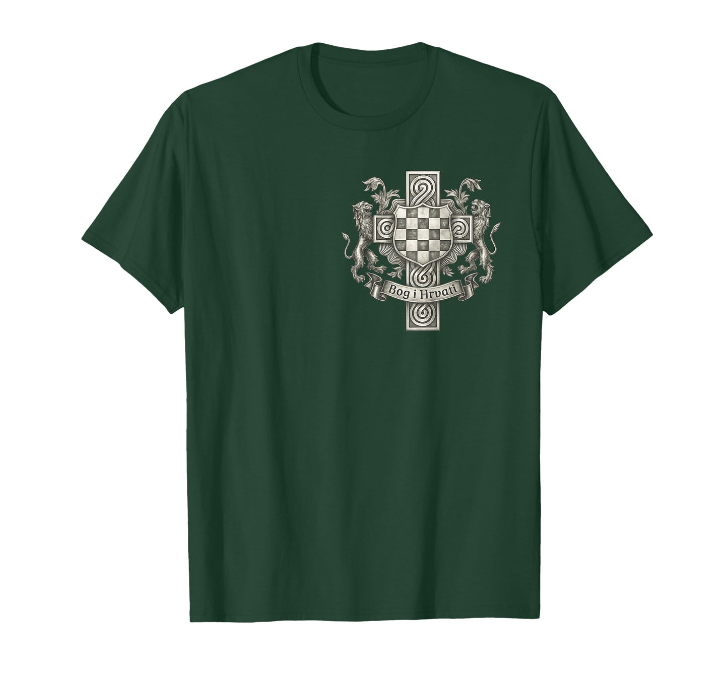 Bog i hrvati: epic Croatia coat of arms with Christ Cross T-Shirt
