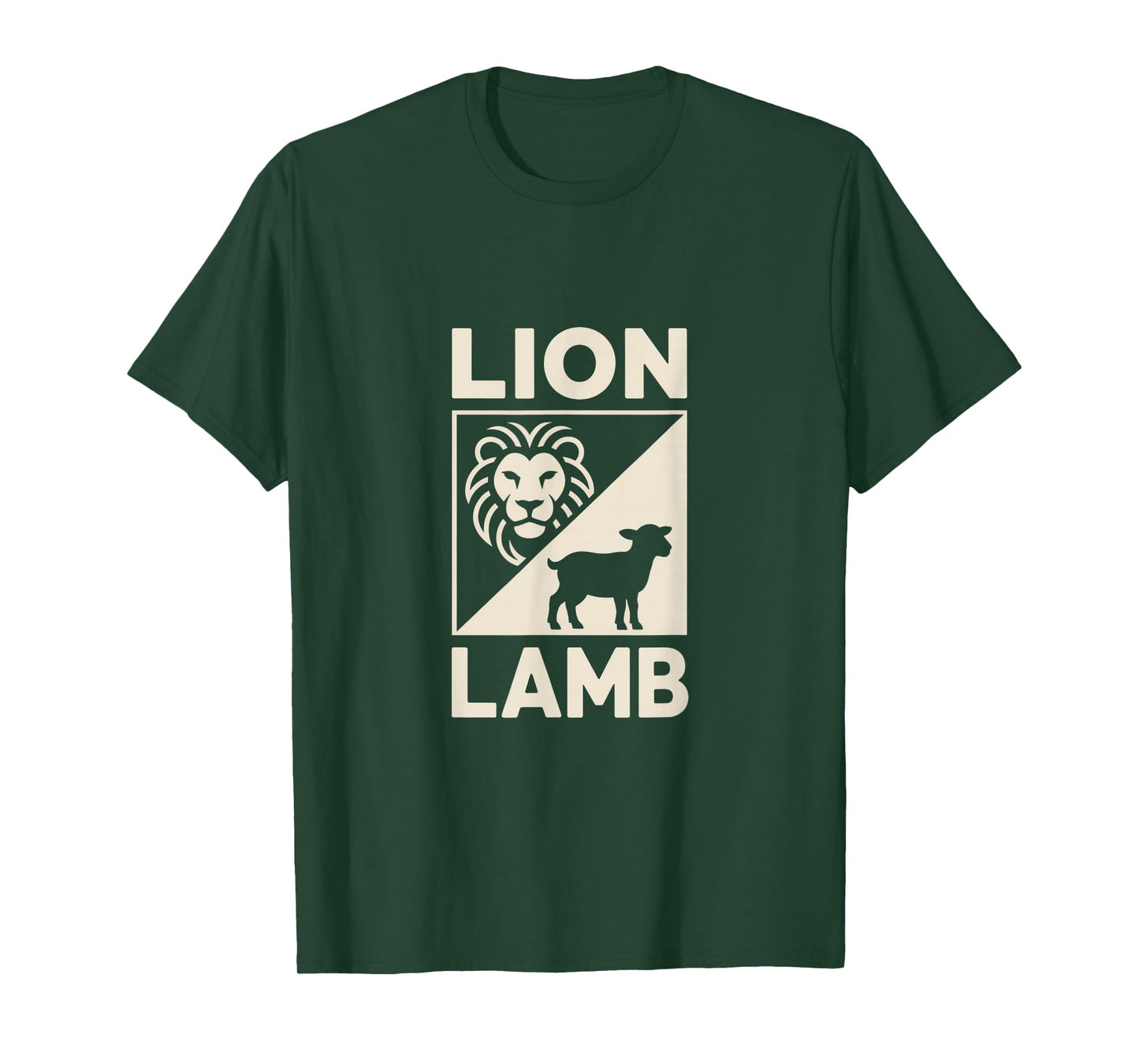 Christian Lion Lamb Jesus Faith Worship Gospel T-Shirt