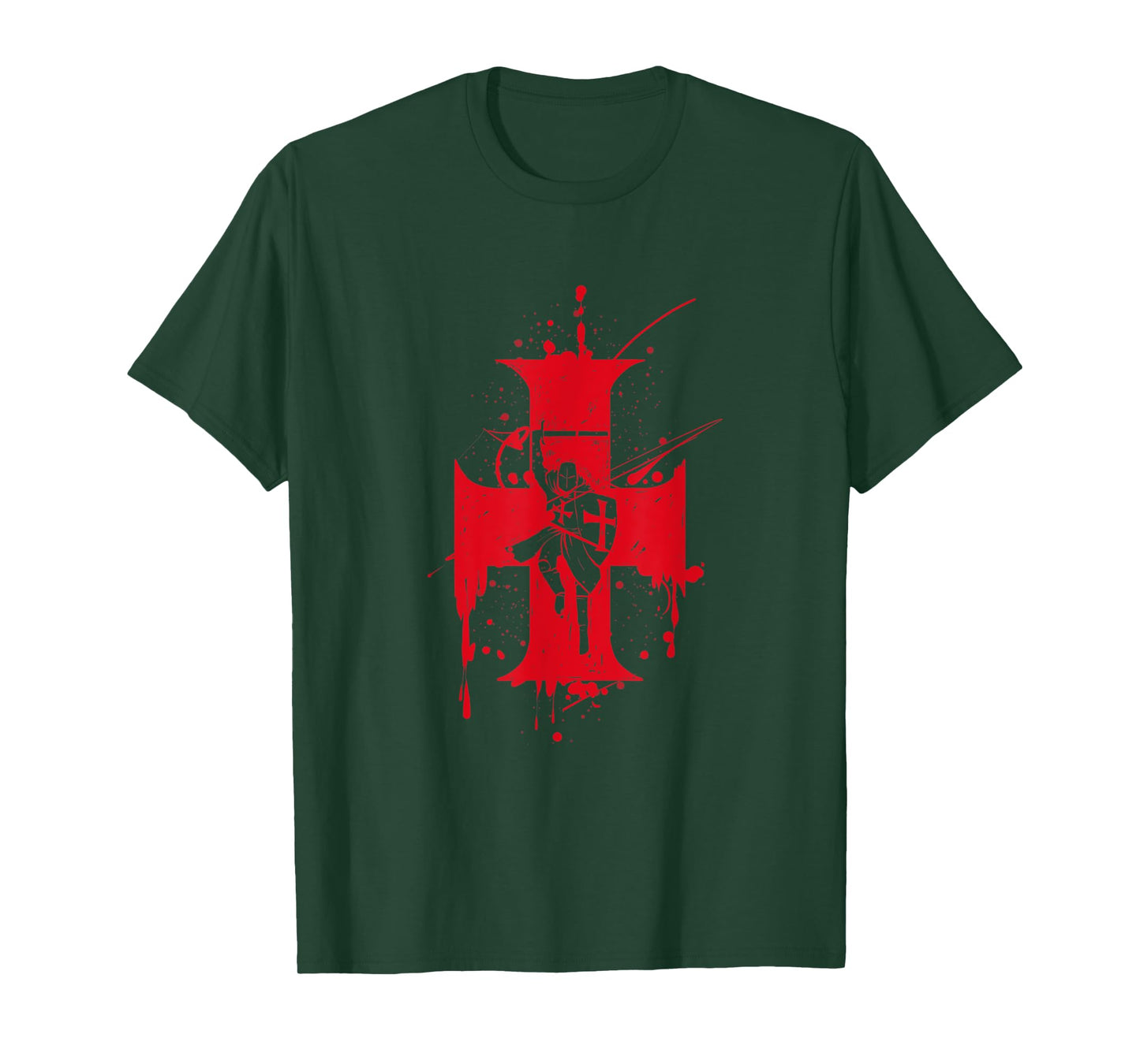Catholic Templar Knights Templar Cross T-Shirt
