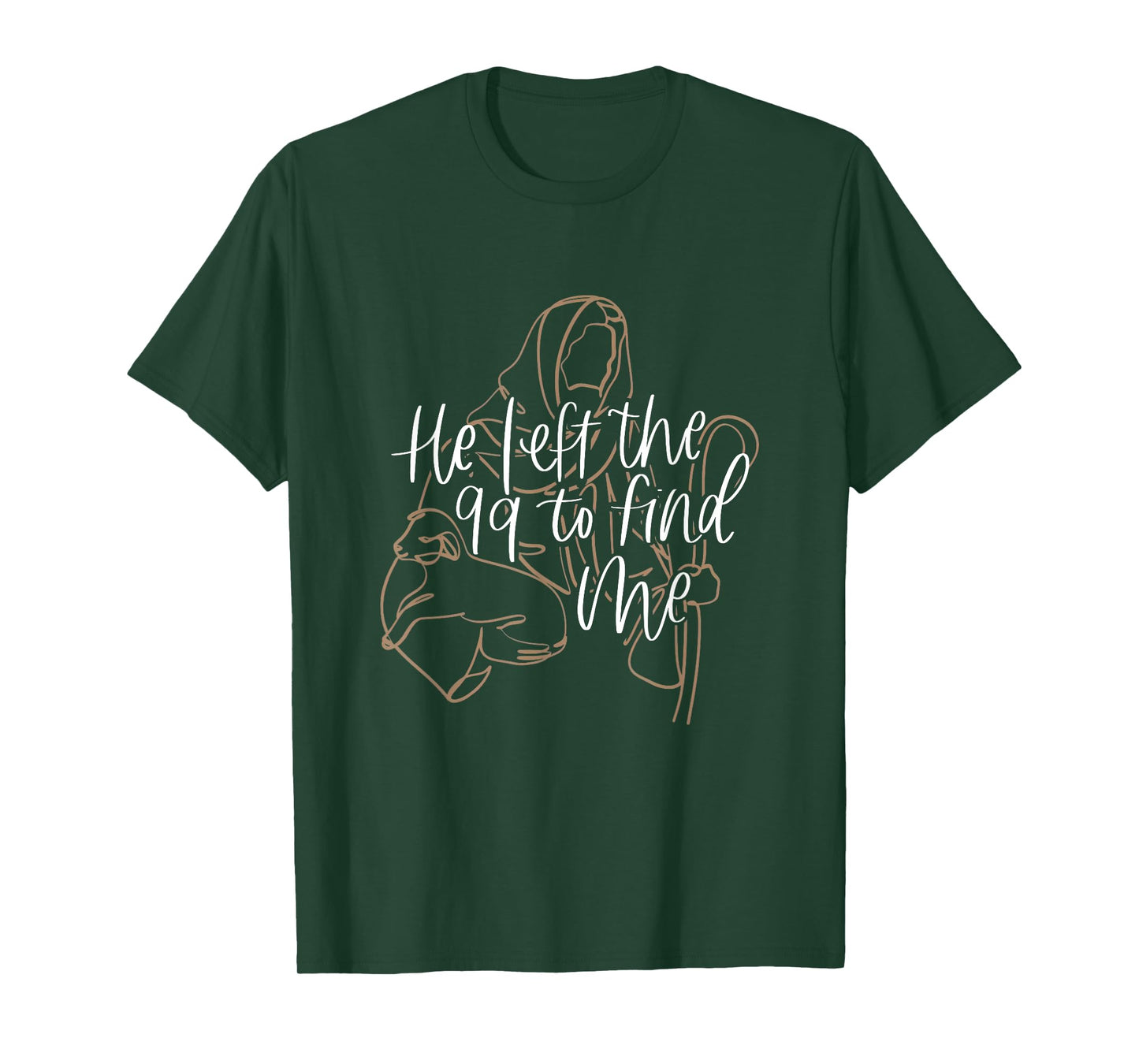 Funy Bible Verse Vintage Retro He Left The 99 To Find Me T-Shirt