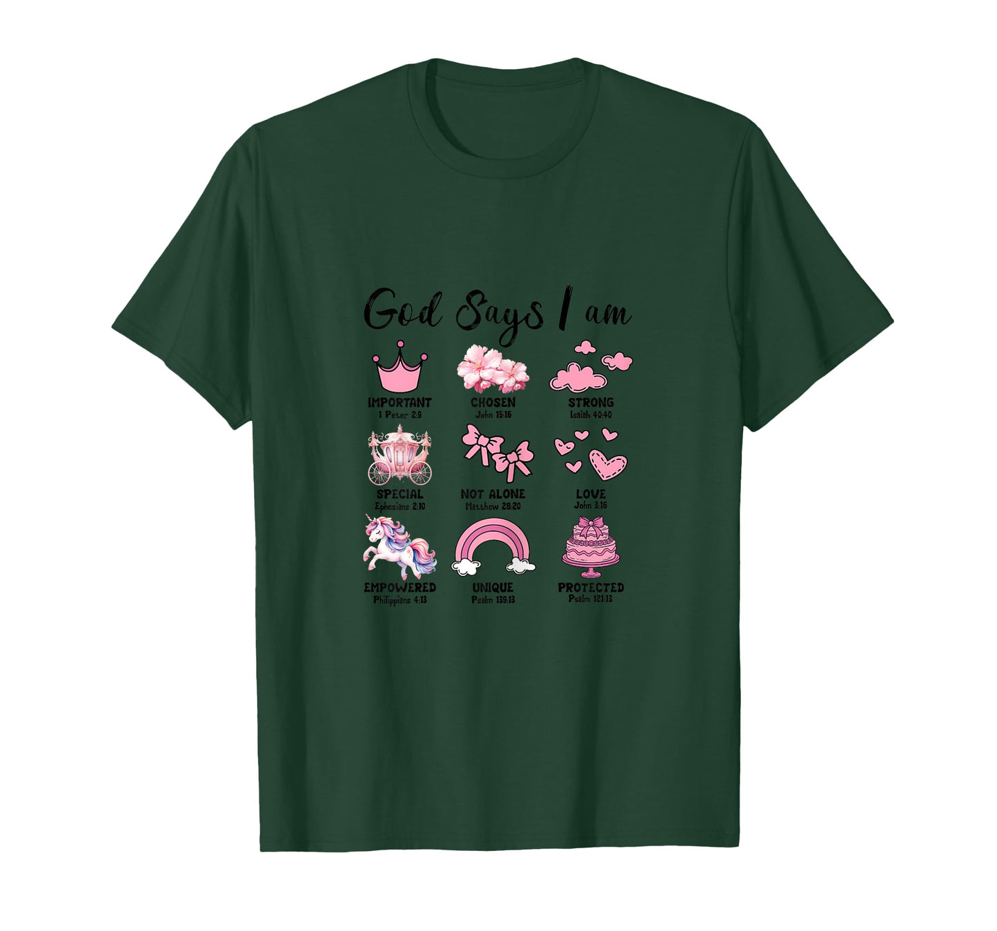 Faith Religious God Says I Am Cute Aesthetic T-Shirt