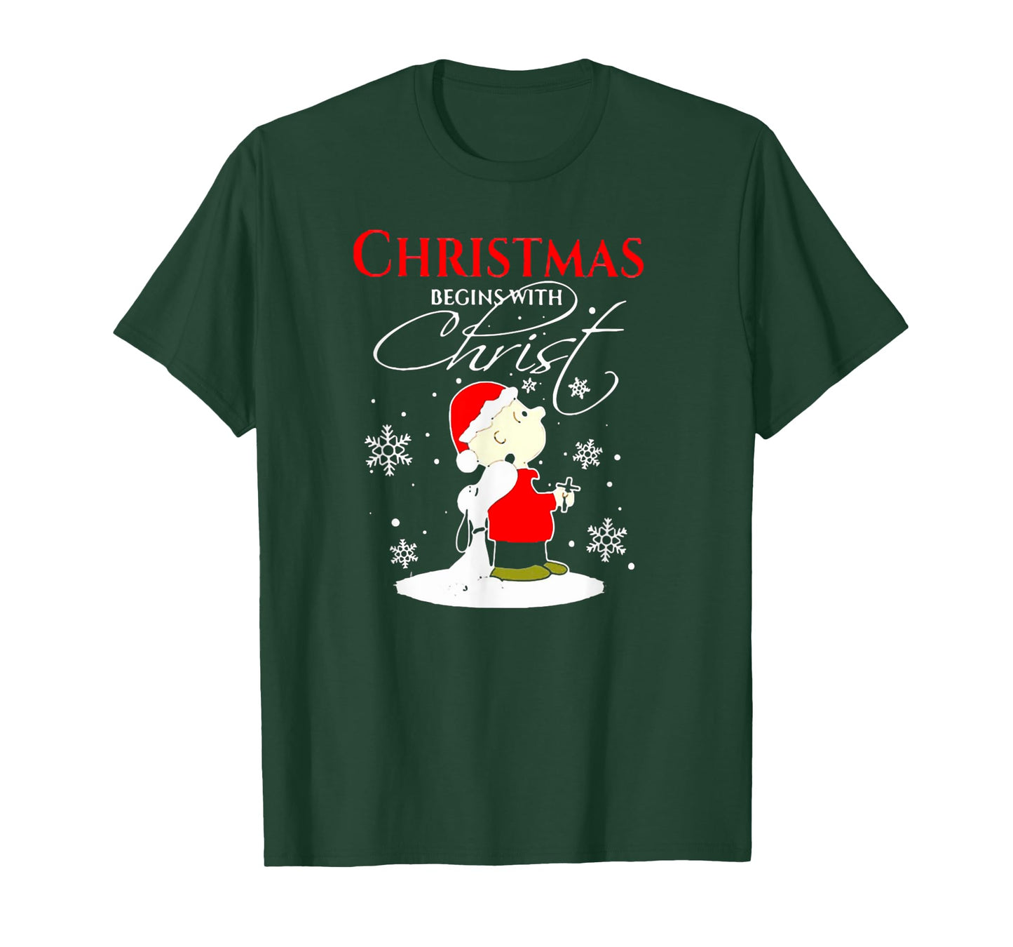 Christmas Begins With Christ Xmas Gift Holiday costume T-Shirt