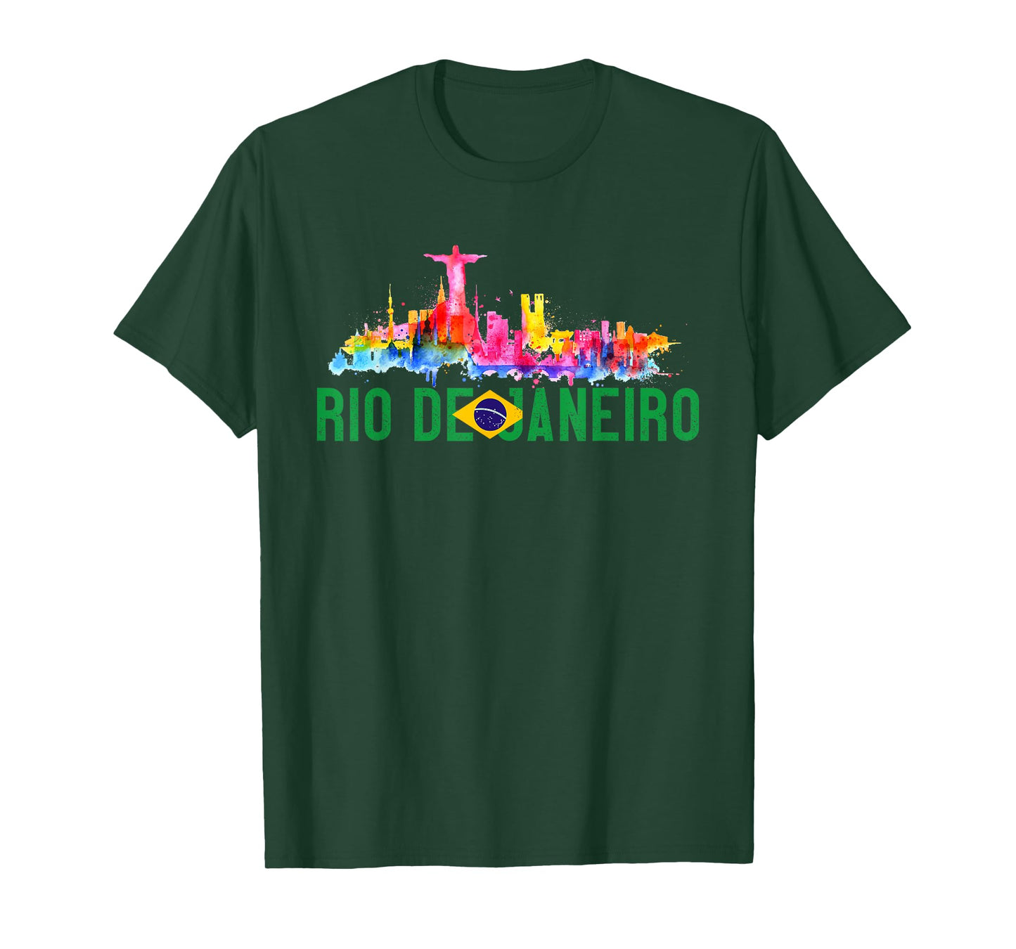 Rio De Janeiro Sugarloaf Mountain Christ The Redeemer Statue T-Shirt