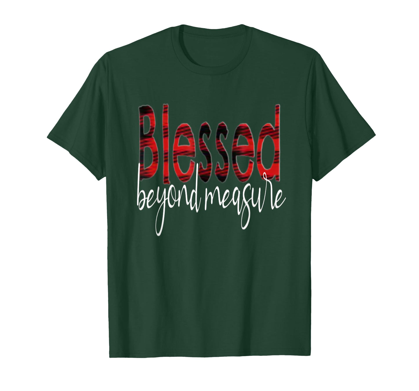 Blessed Beyond Measure Buffalo Plaid T-Shirt
