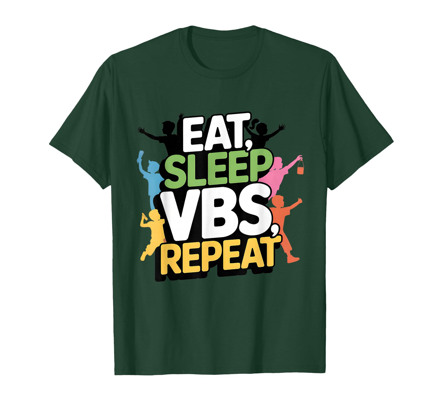 Eat Sleep VBS Repeat Vacation Bible School Design T-Shirt