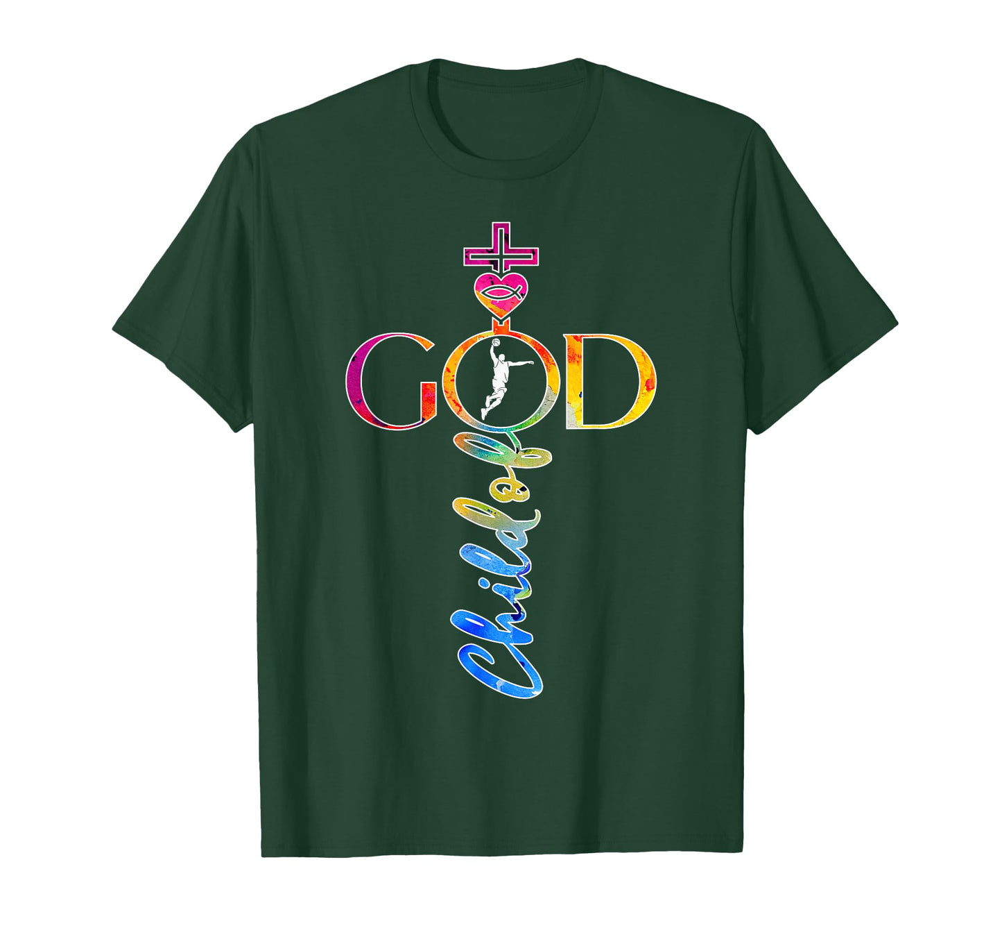 Religious Jesus Basketball Child of God Basketball T-Shirt