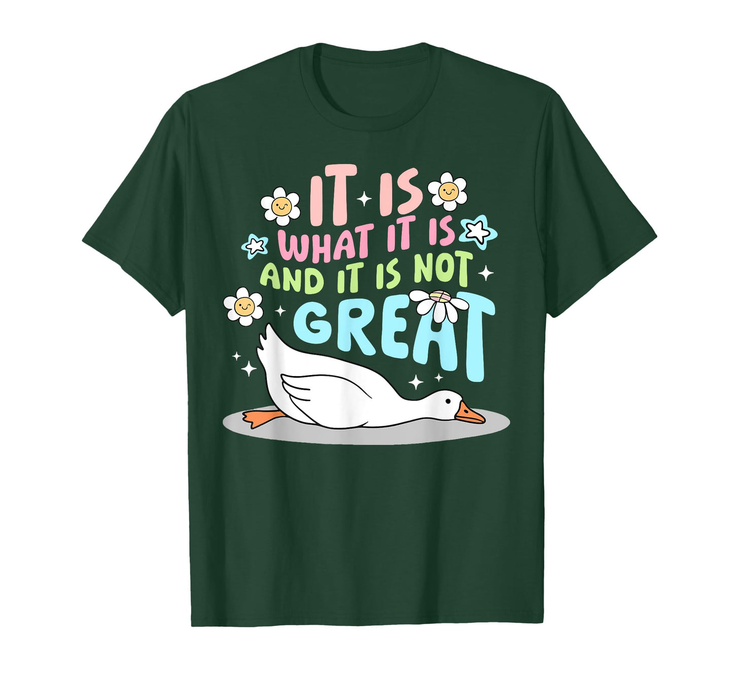 It Is What It Is And It Is Not Great Goose Funny T-Shirt