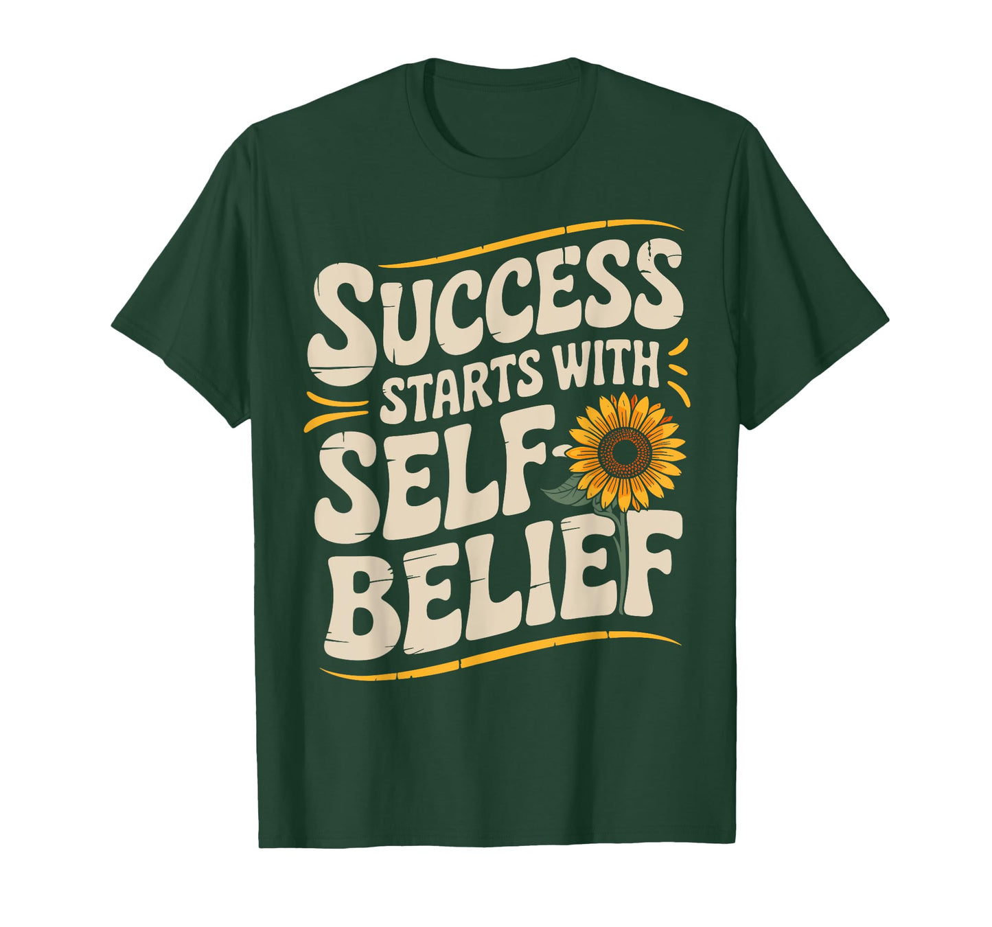 Success Starts With Self-Belief | Motivational Mindset T-Shirt