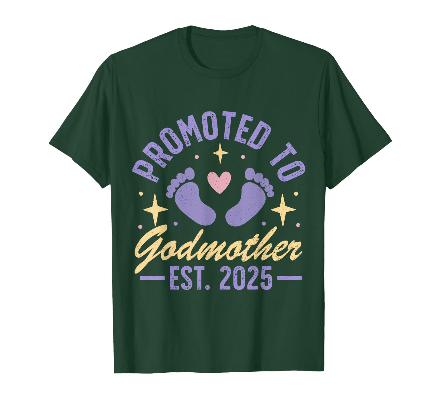Promoted To Godmother 2025 T-Shirt