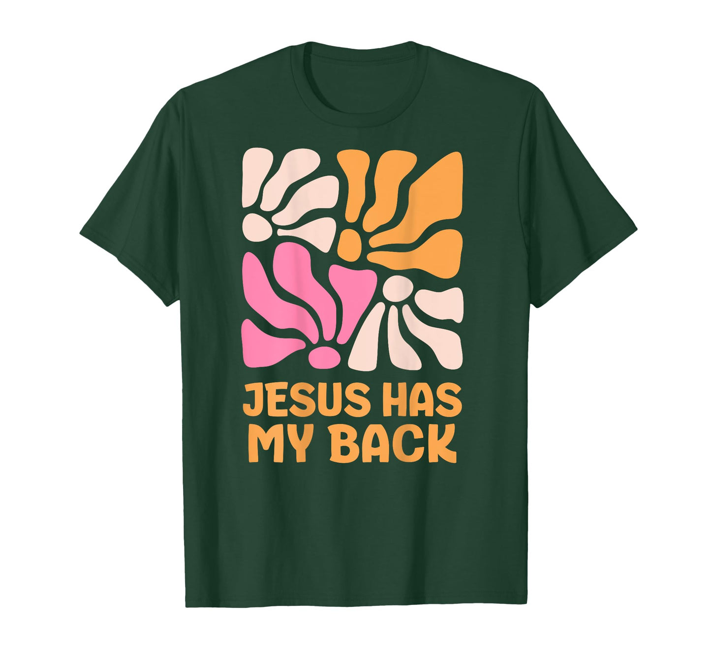Jesus has my back kids boho Christian girls T-Shirt