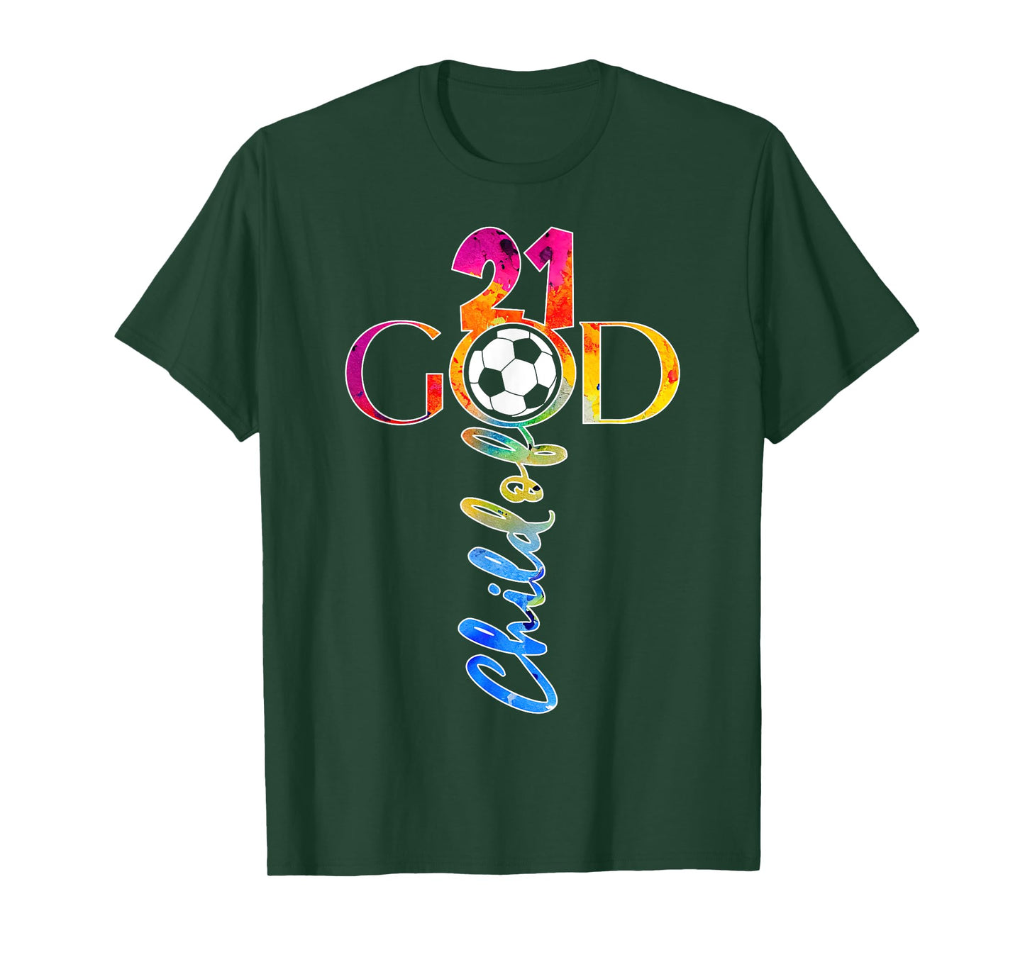JESUS 21 YEARS CHILD OF GOD SOCCER 21ST BIRTHDAY T-Shirt