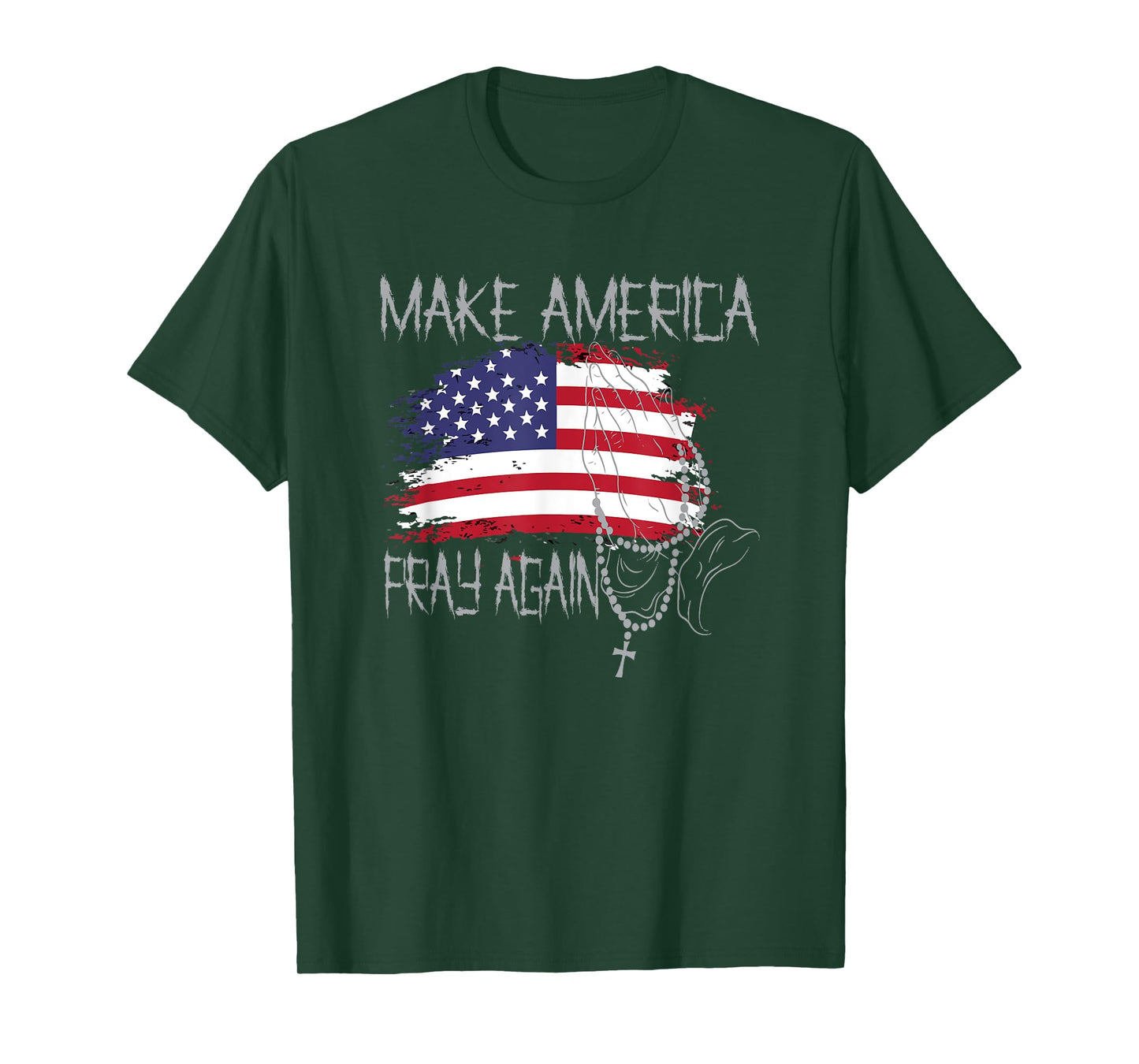 Patriotic Faith Tshirt Christian Make America Pray Again T-Shirt