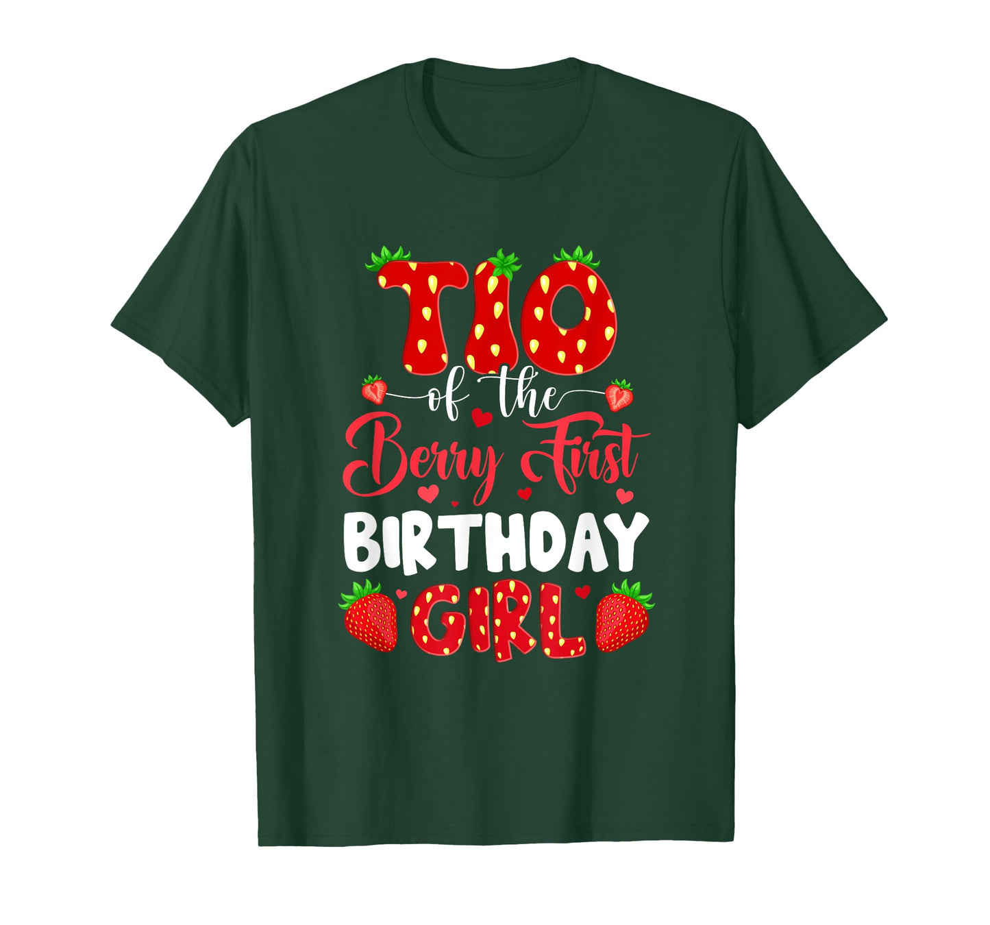 Tio Of The Berry First Birthday Of Girl Strawberry T-Shirt