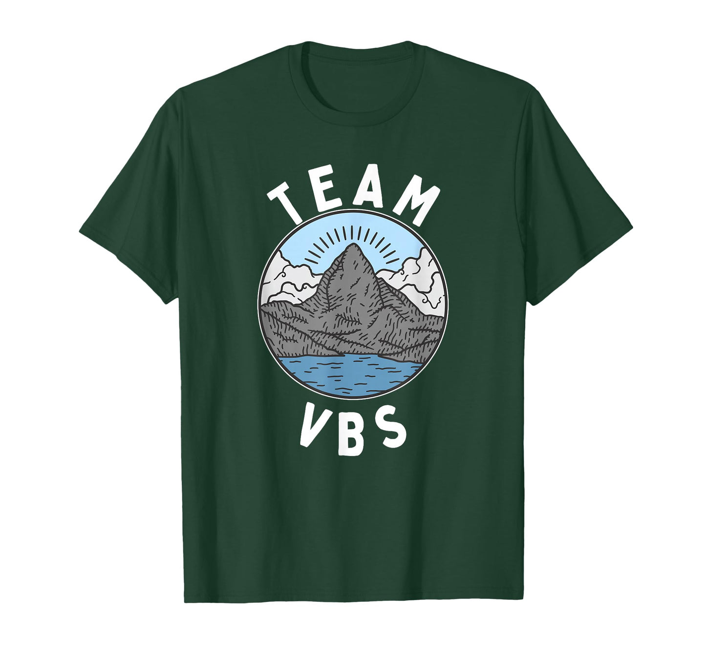 I Love VBS 2024 Team Vacation Bible School Lake Mountain T-Shirt