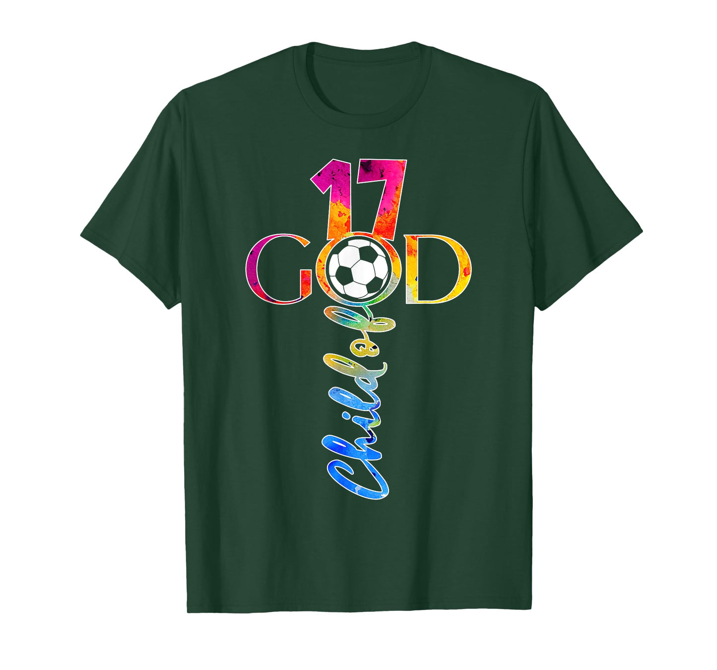 JESUS 17 YEARS CHILD OF GOD SOCCER 17TH BIRTHDAY T-Shirt