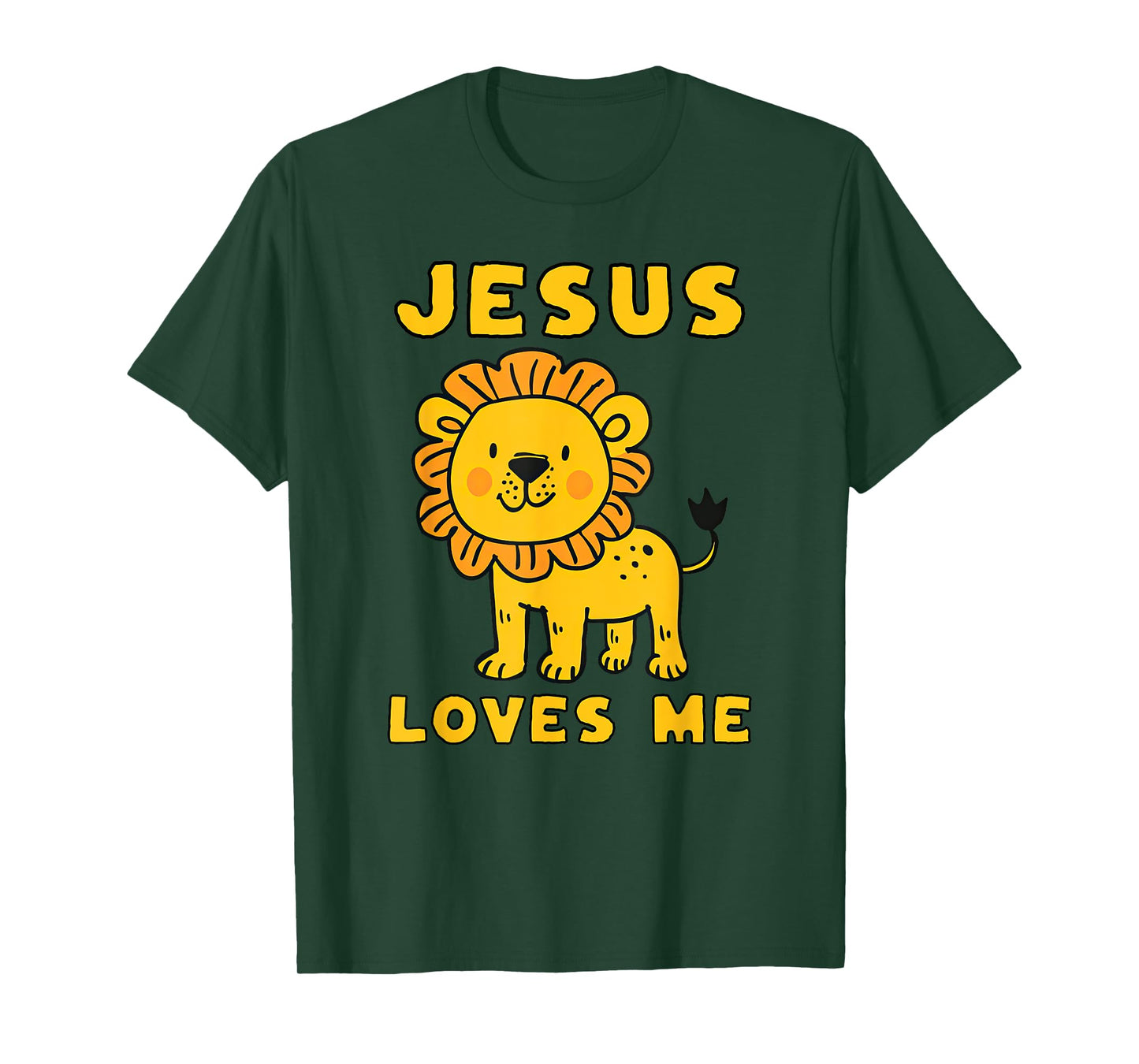 Jesus Loves Me Cute Lion Christian T-Shirt