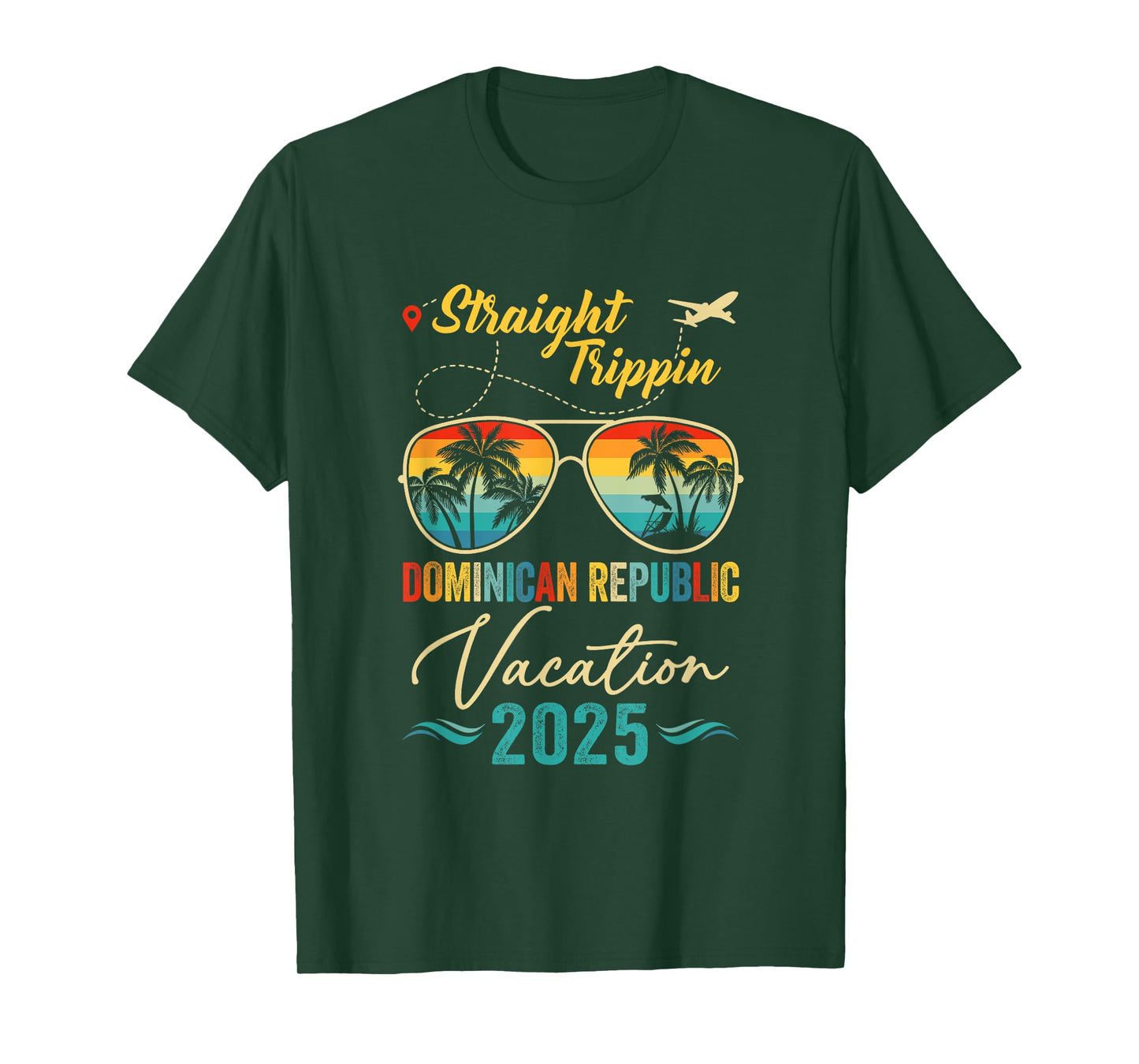 Straight Trippin Dominican Republic 2025 Family Summer T-Shirt