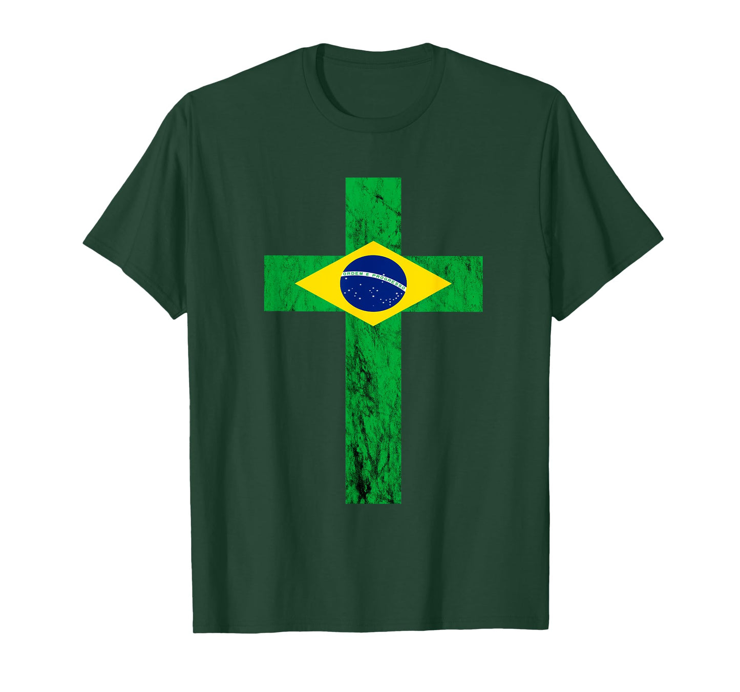 Brazil Jesus Christ Cross Brazilian Faith Christians T-Shirt
