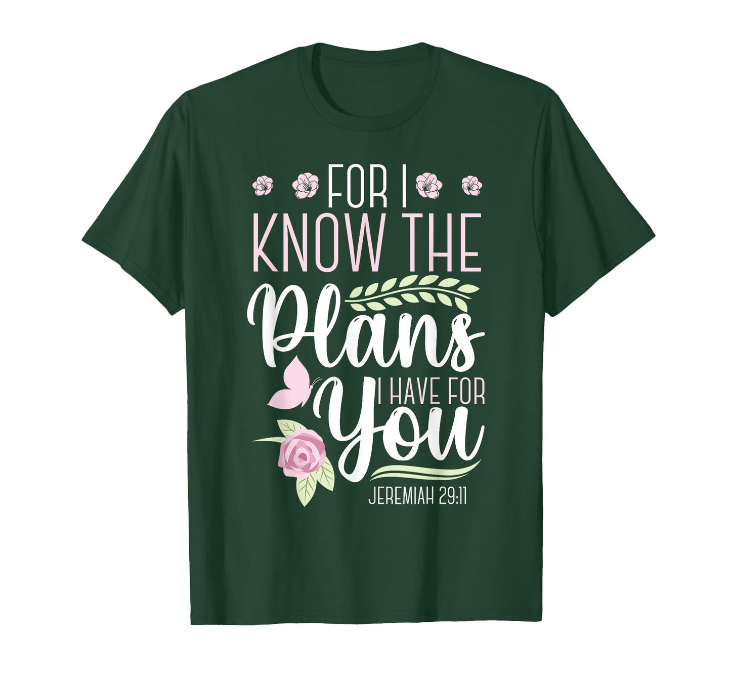 Christian Bible Verse Jeremiah 29:11 T-Shirt