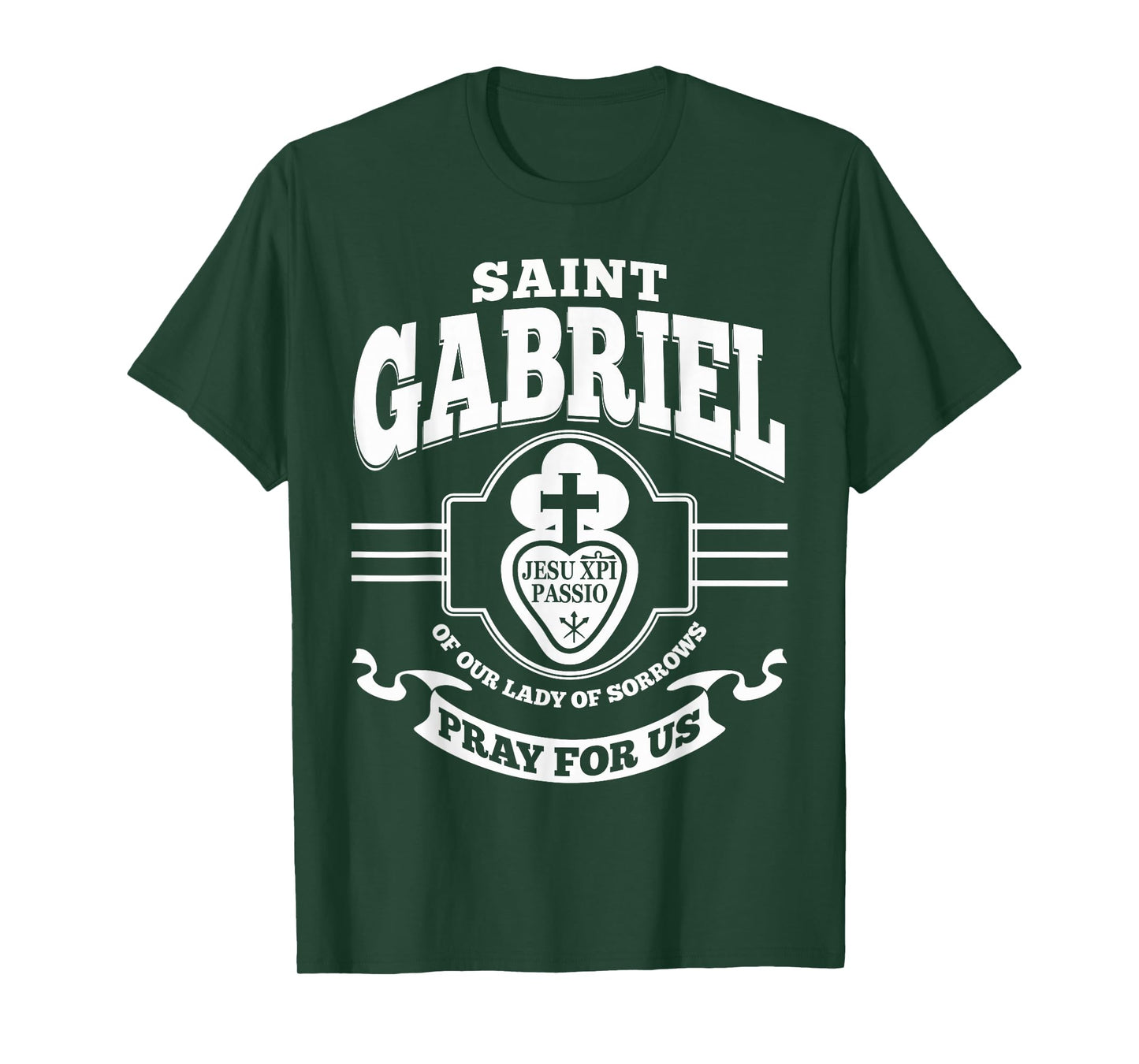 St Gabriel of Our Lady of Sorrows Passionist Catholic Saint T-Shirt