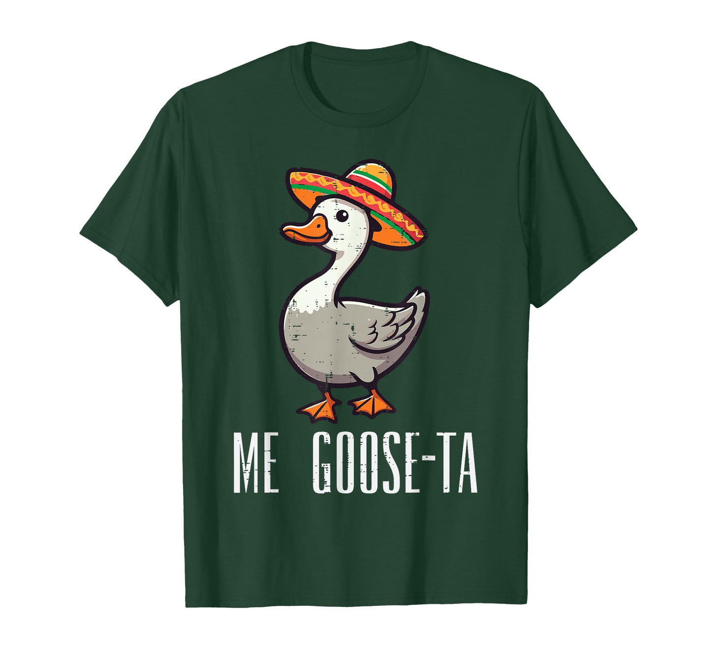 Mexican Me Goose Ta Gusta Funny Spanish Pun Men Women Kids T-Shirt