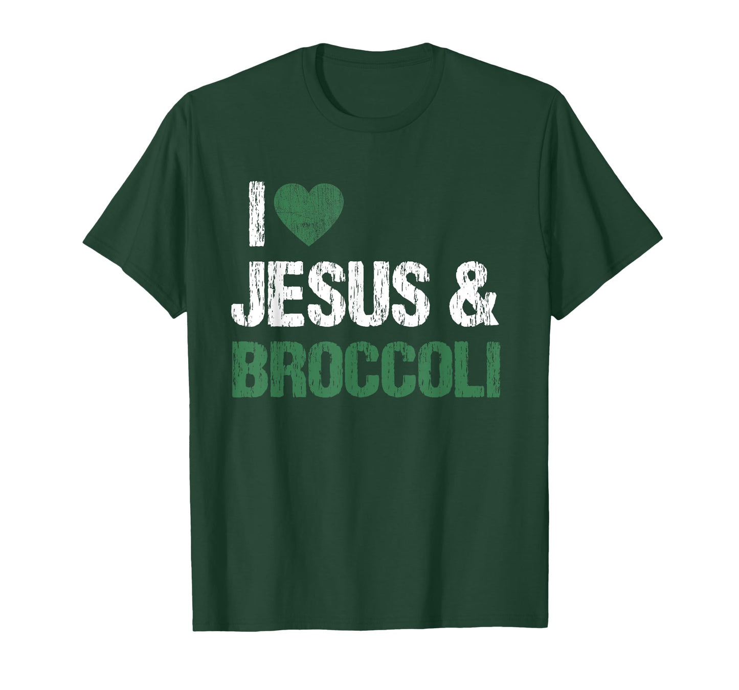 I Love Jesus And Broccoli Lover Funny Vegetable Veggies Food T-Shirt