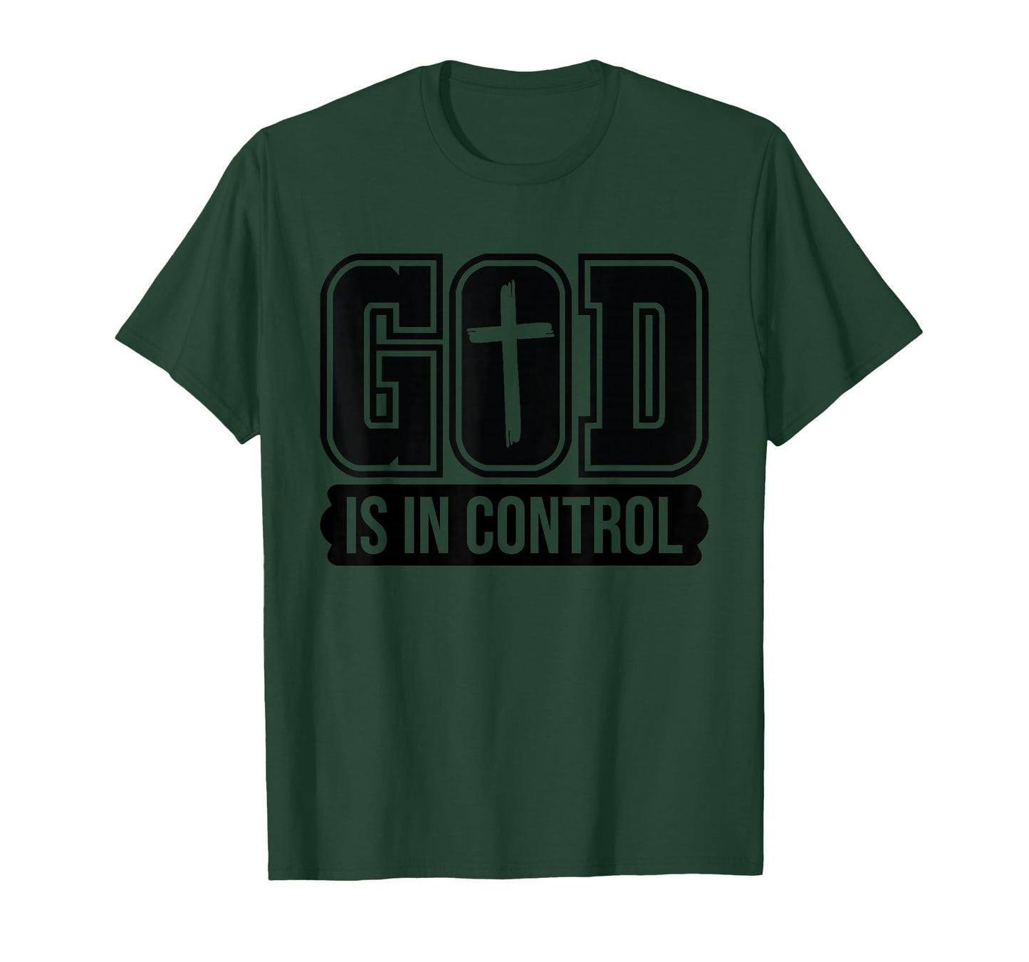 God is in Control Christian Faith - Bible Verse Religious T-Shirt