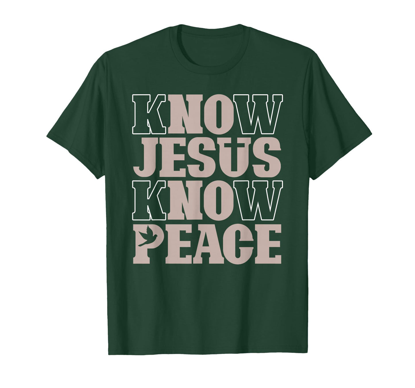 Know Jesus Know Peace Religion God Church Christian T-Shirt
