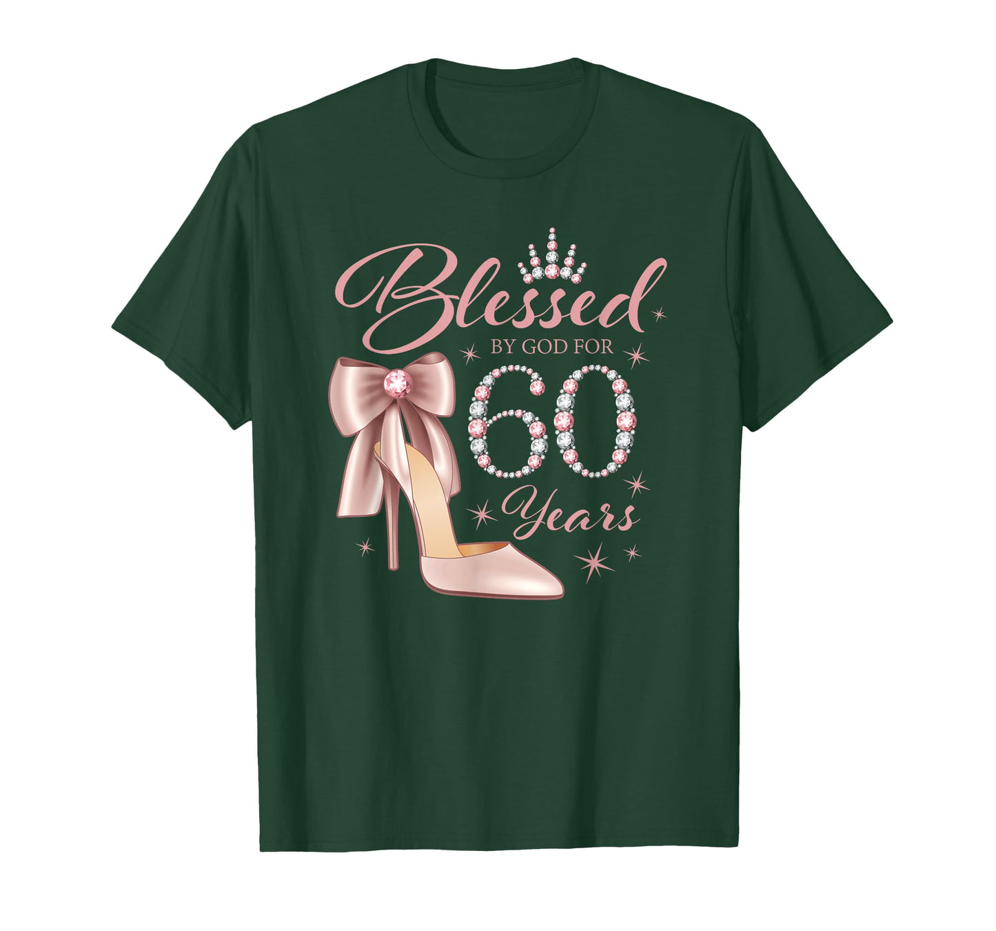 60th Birthday. Blessed by God T-Shirt