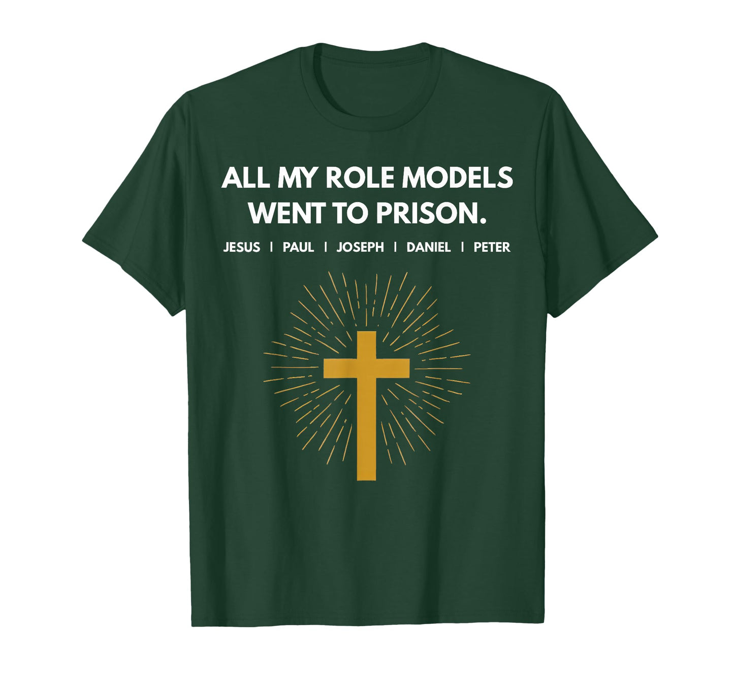 All My Role Models Went to Prison Jesus Funny T-Shirt