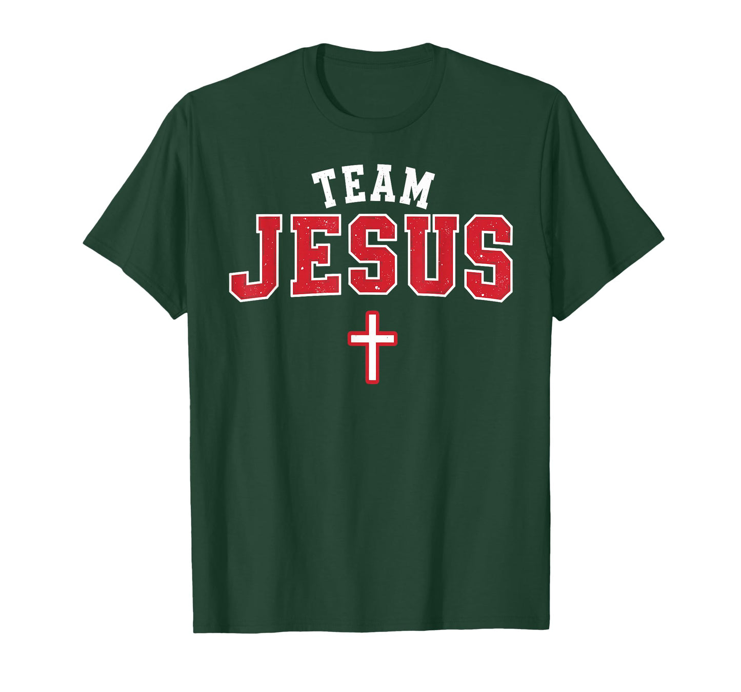 Team Jesus - Funny Christian Cross Emblem Faith Statement T-Shirt