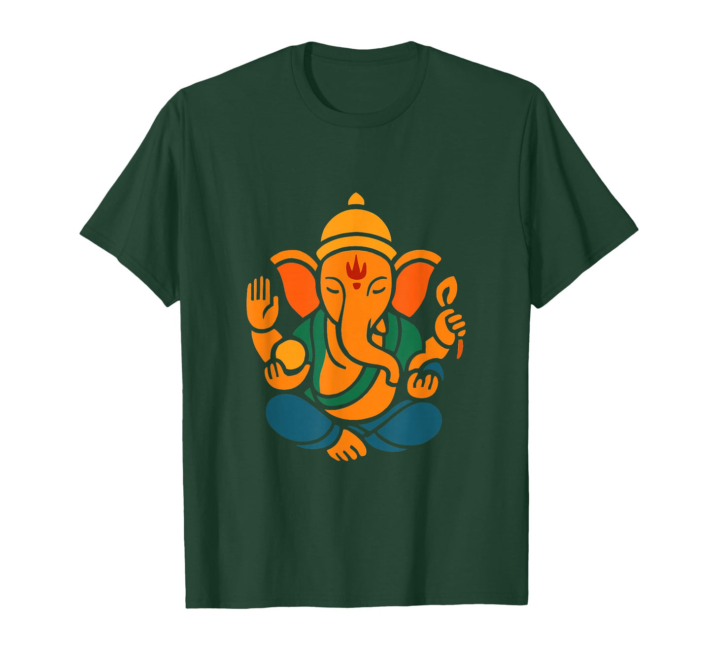 Ganesh Symbol Yoga Hindu Elephant God Ganesha Puja T-Shirt