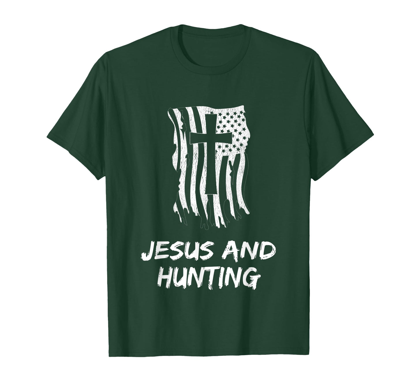 Jesus and Hunting Design for Christian Hunters Design T-Shirt