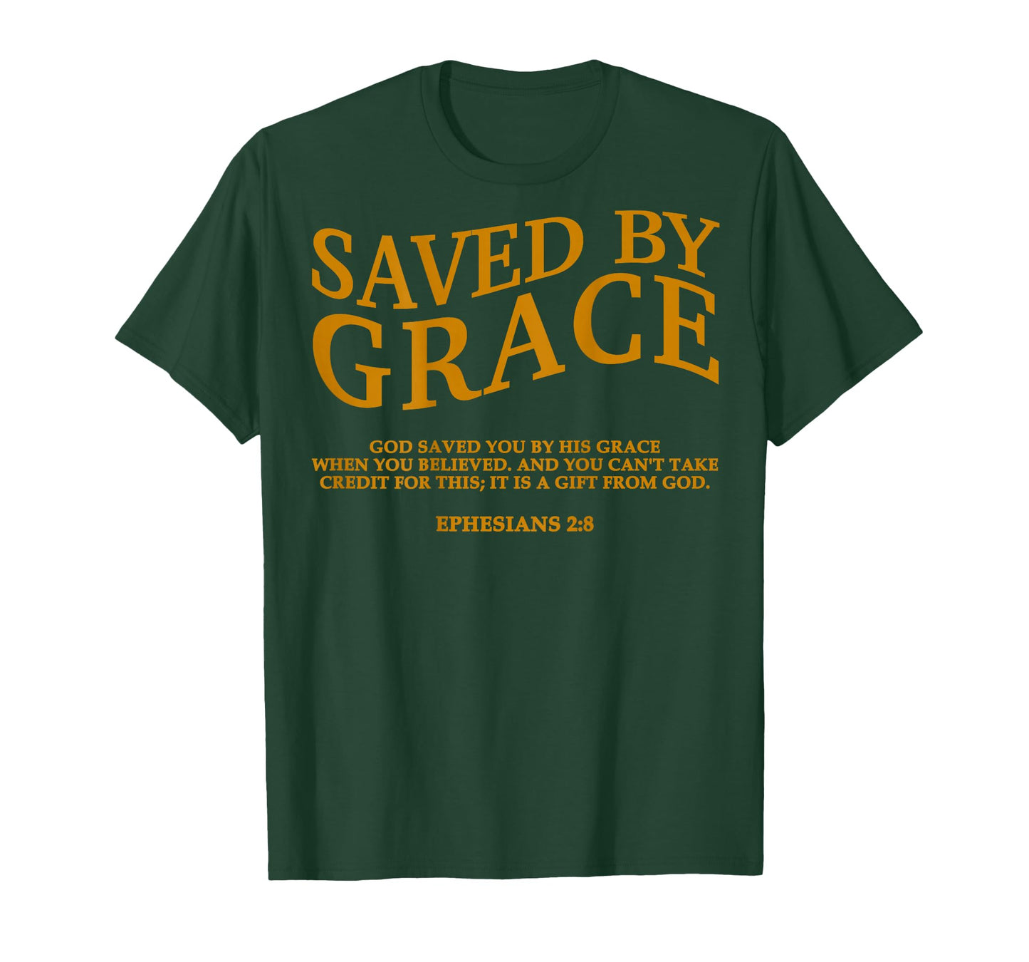 Saved by Grace Christian Jesus God Son Brother Sister Girl T-Shirt