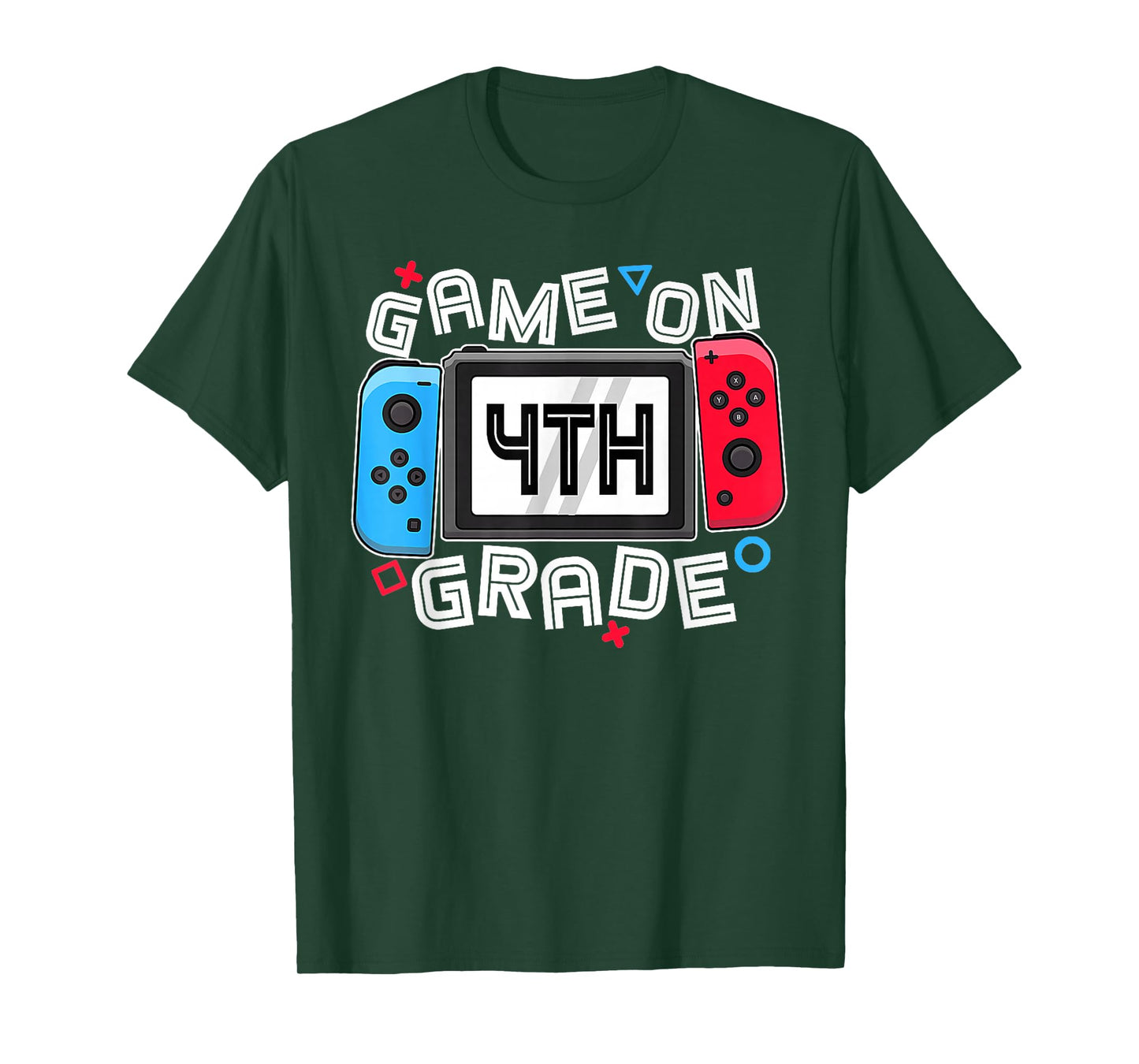 Gamer Back To School Funny Game On 4th Grade Kids Boys T-Shirt