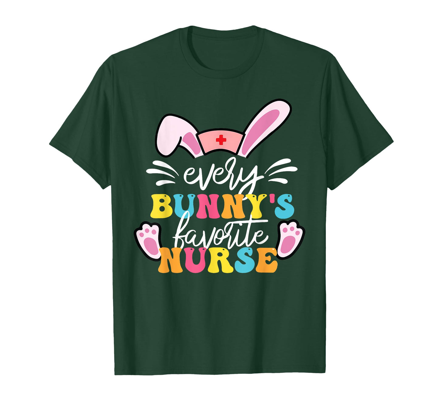 Every Bunny's Favorite Nurse Cute Easter Bunny Nurse Squad T-Shirt