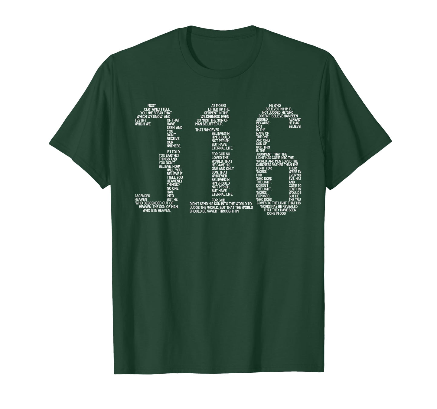 Christian Bible Verse John 3 16 T-Shirt