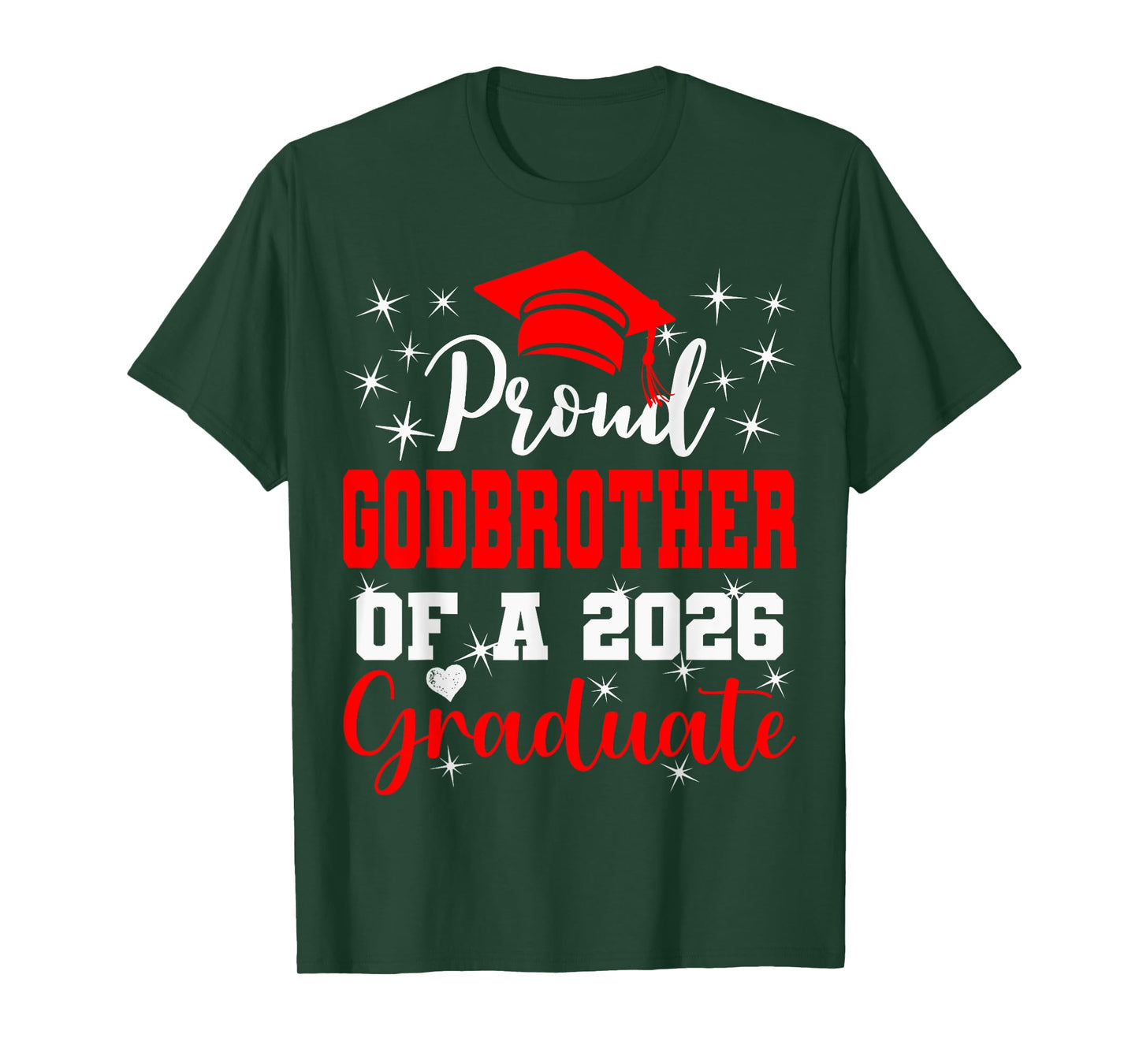 Super Proud Godbrother of 2026 Graduate Graduation Family T-Shirt