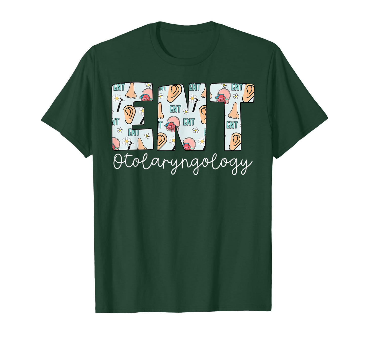 Retro ENT Nurse Otolaryngology Ear Nose Throat Nursing T-Shirt
