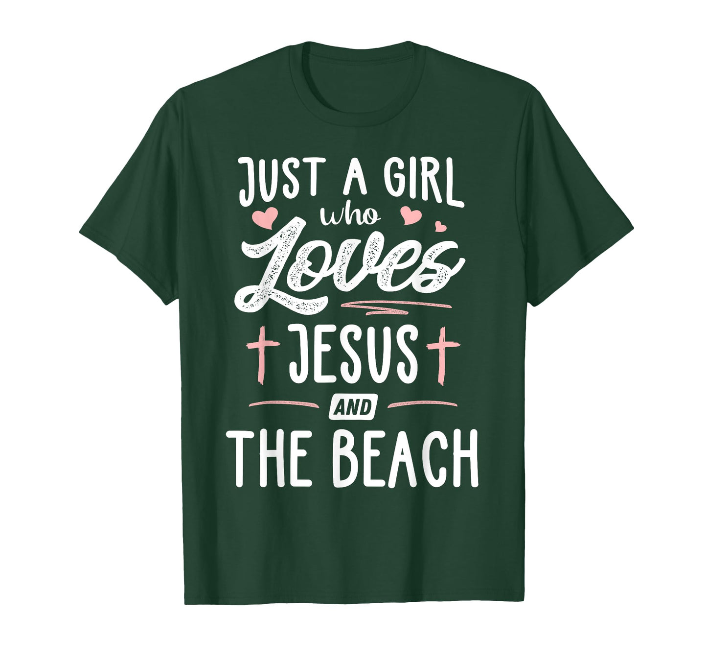 Just A Girl Who Loves Jesus And The Beach Gift Women T-Shirt