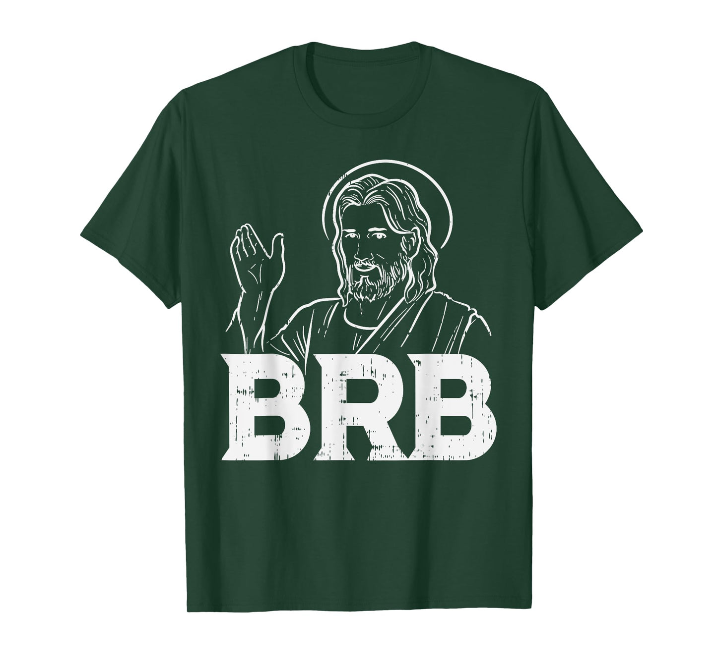 BoredKoalas Jesus Shirts Religious Christian Gift Jesus Brb Funny God Jesus Faith Resurrection T-Shirt