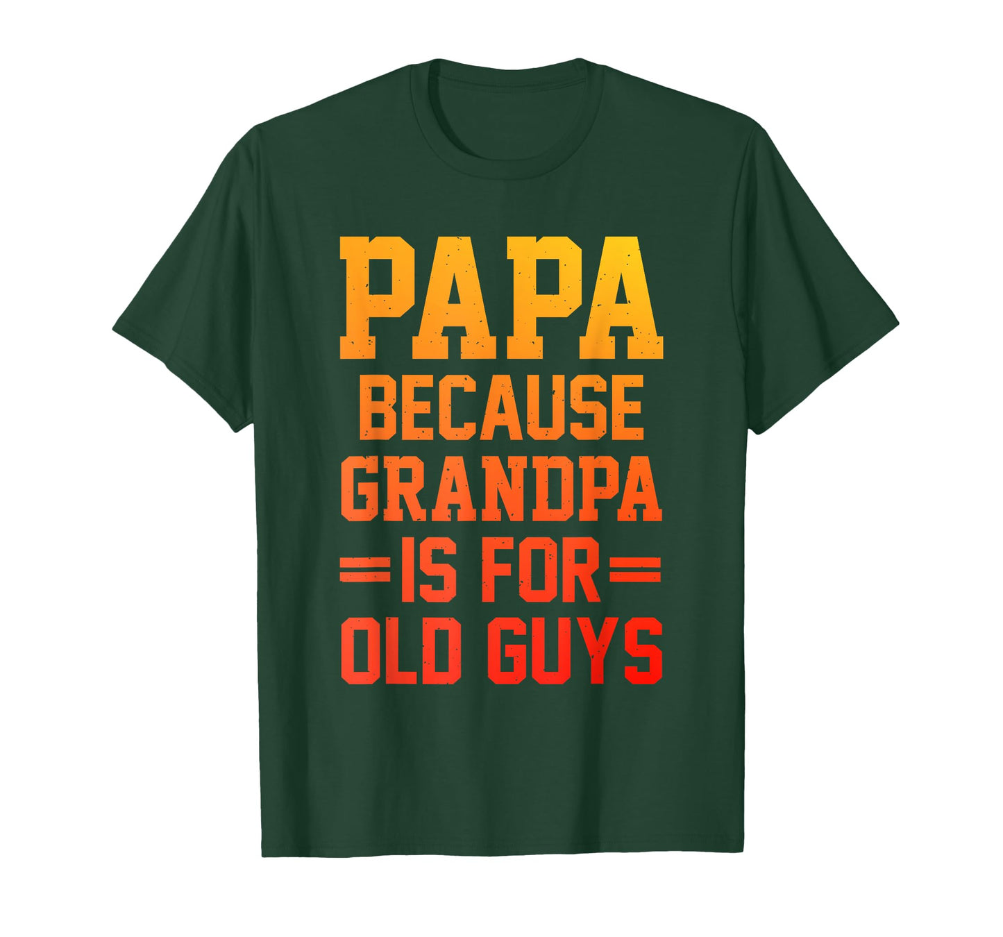 Papa Art for Grandpa Men from Grandkids Father's Day Papa T-Shirt