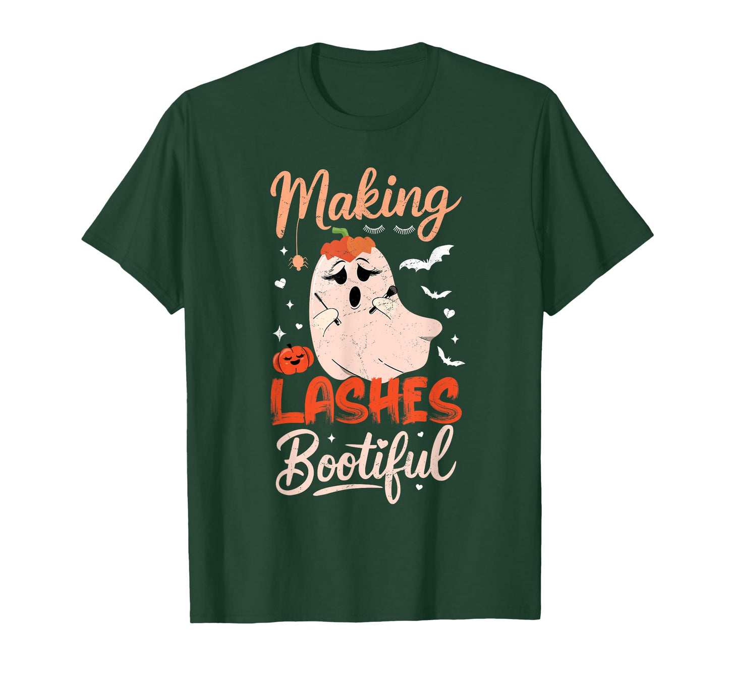 Funny Making Lashes Bootiful Halloween Costume Lash Tech T-Shirt