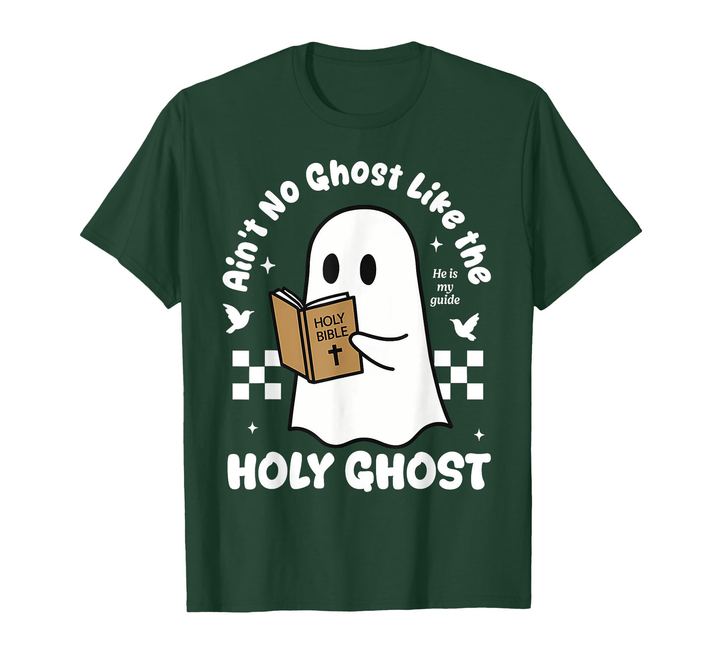 Holy Ghost Christian Fall, Funny Jesus, Cute Ghost Tee T-Shirt
