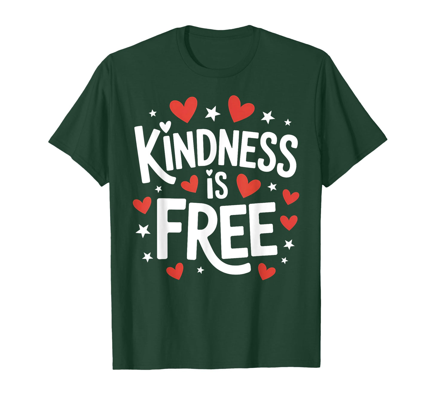 Kindness is Free Cute Simple Inspirational Quote T-Shirt