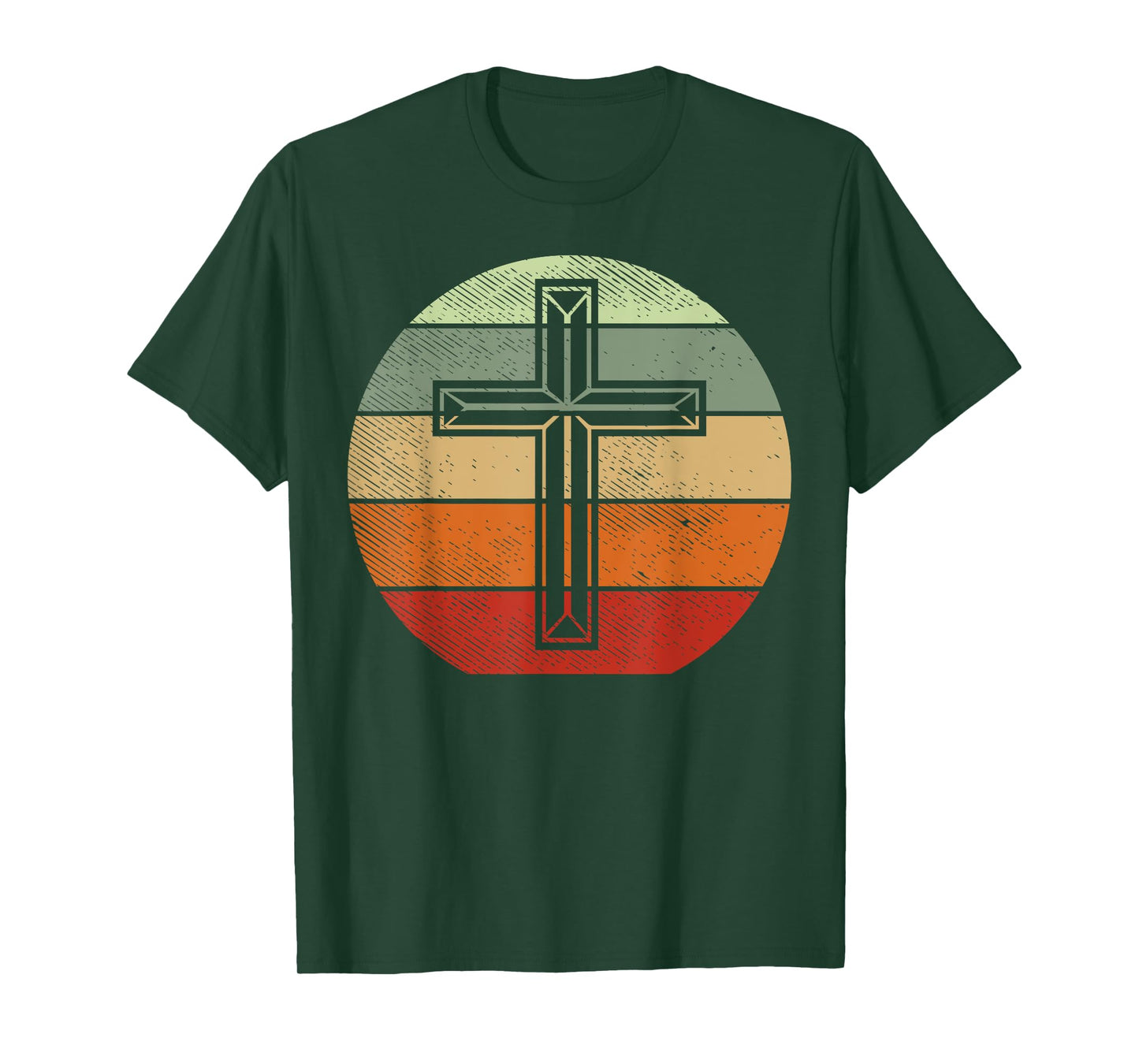Jesus Retro Cross Christ God Faith Religious Christian Gift T-Shirt