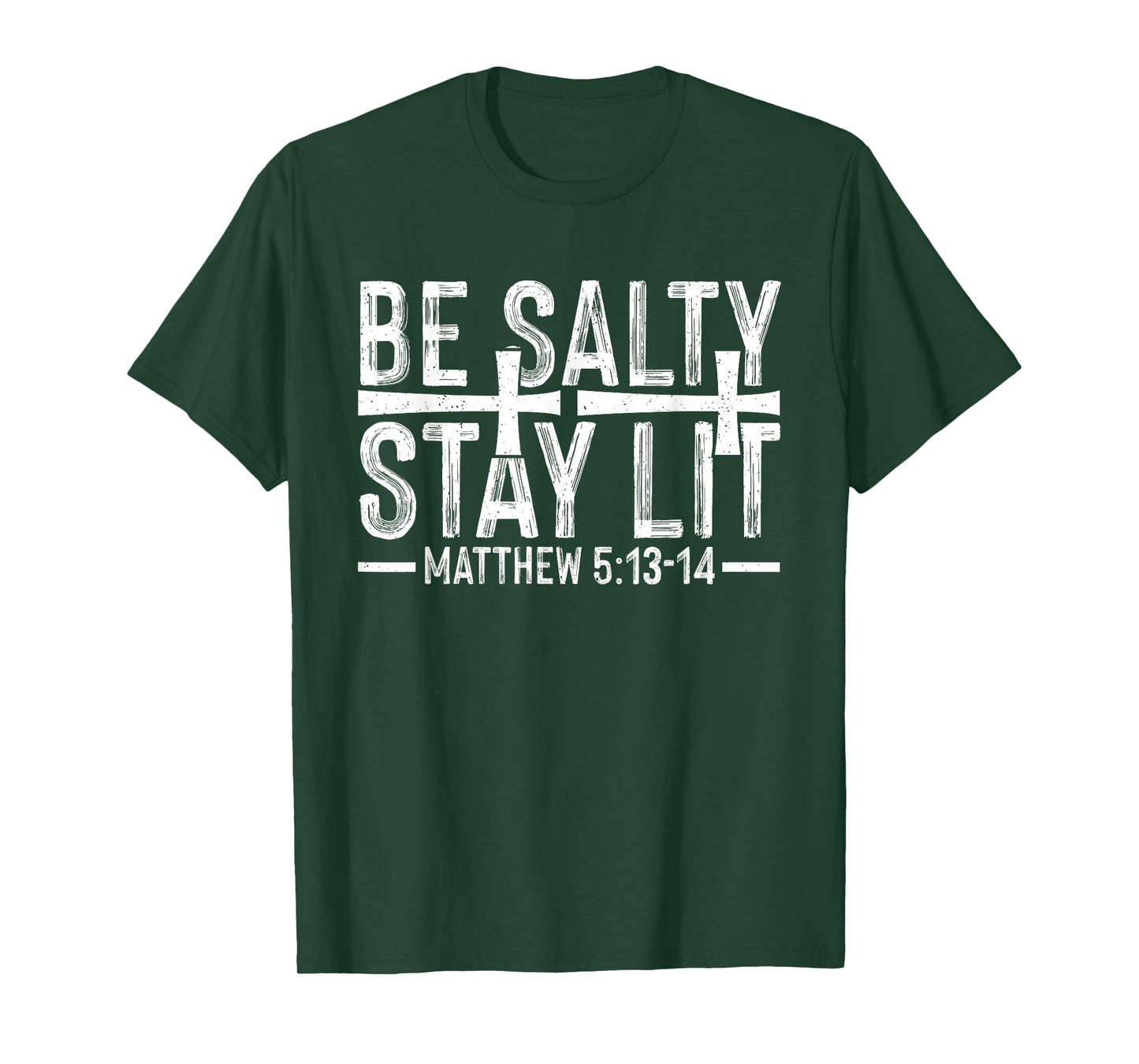 Be Salty Stay Lit Christian - Bible Verse Matthew Religious T-Shirt
